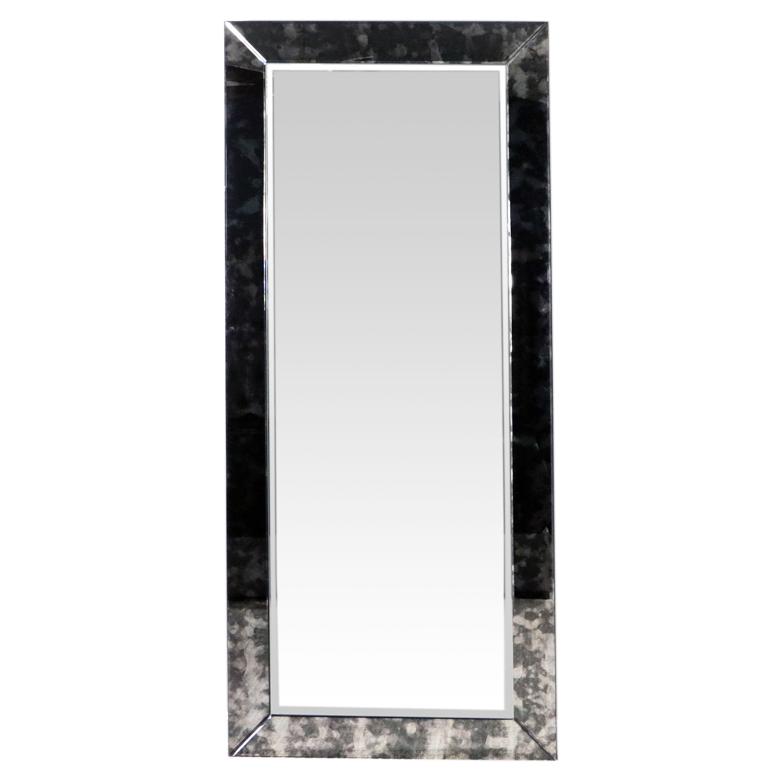 Contemporary Beveled Glass Floor Mirror EBTH