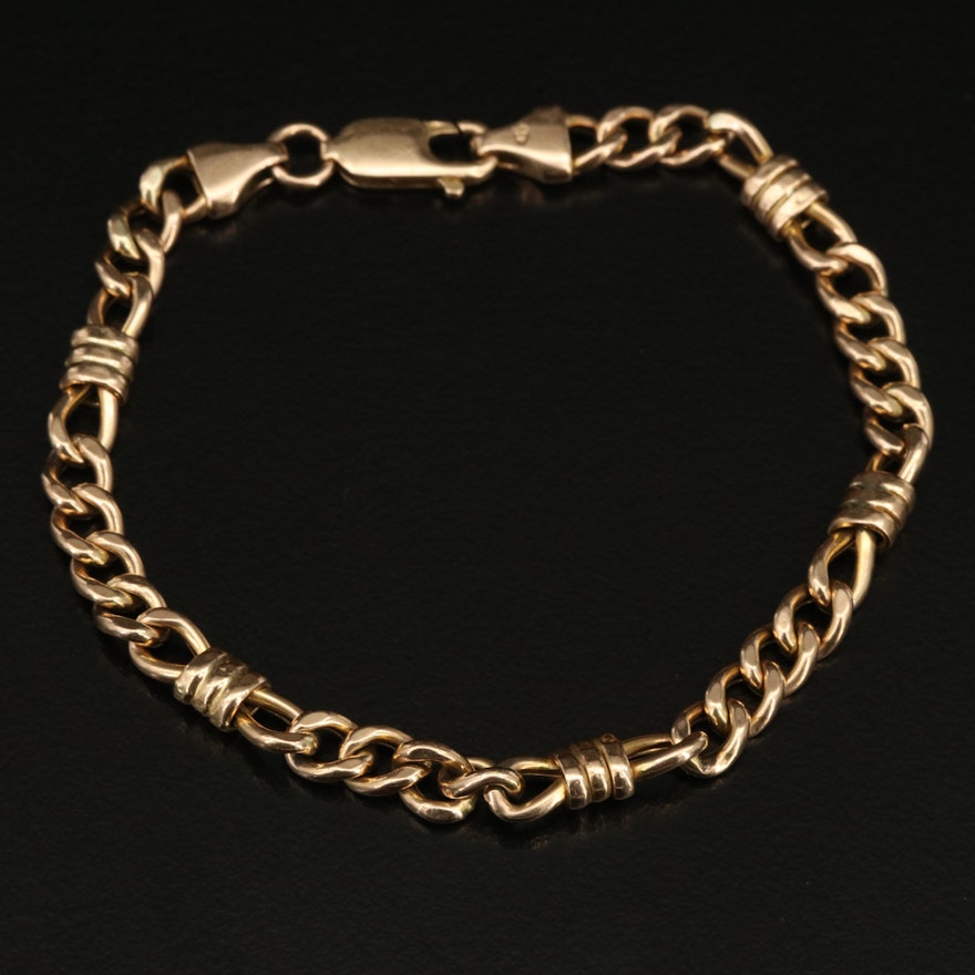 Italian 14K Curb Chain Bracelet