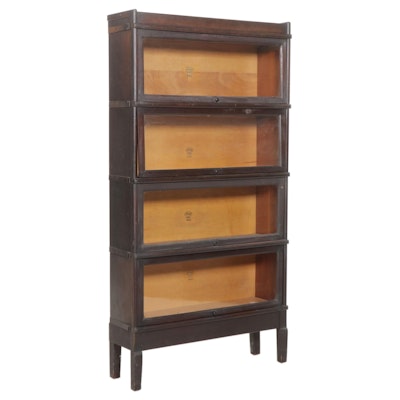 Macey Four-Shelf Barrister's Bookcase, Early 20th Century