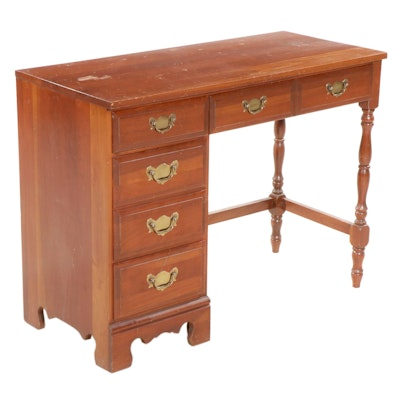 Sterling House Colonial Revival Cherry Desk, Late 20th Century