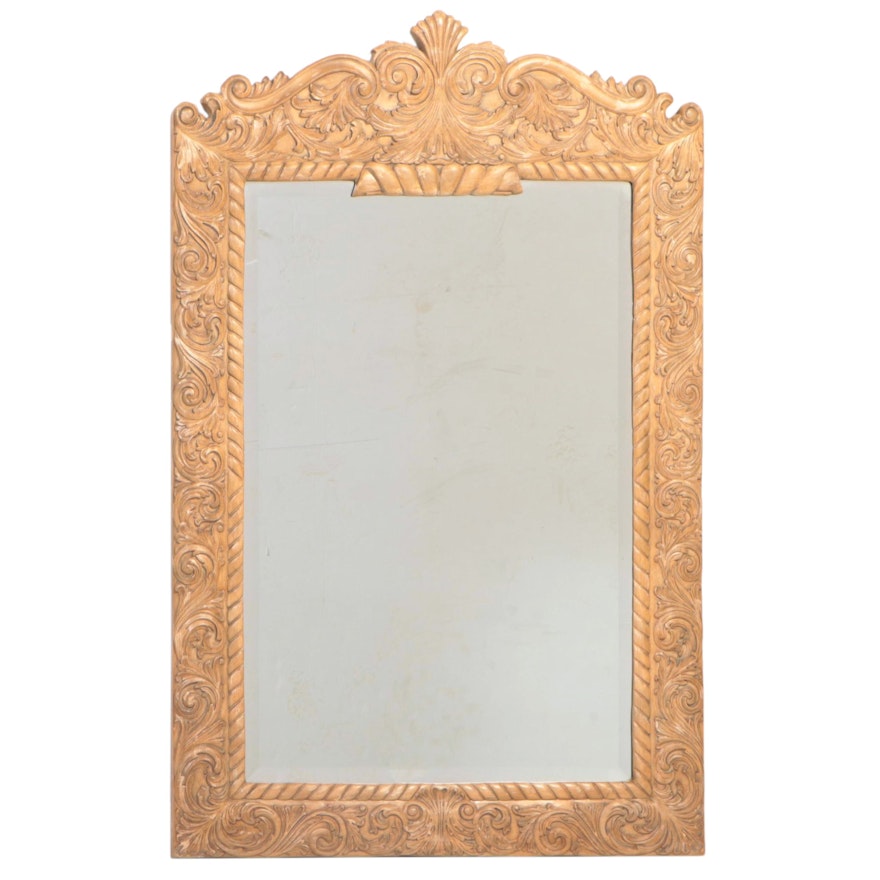 Baroque Style Carved Pine Mirror