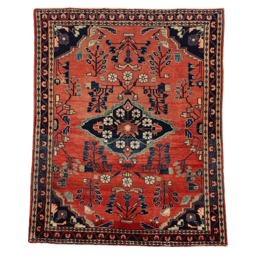 4'1 x 5'1 Hand-Knotted Persian Mehriban Area Rug