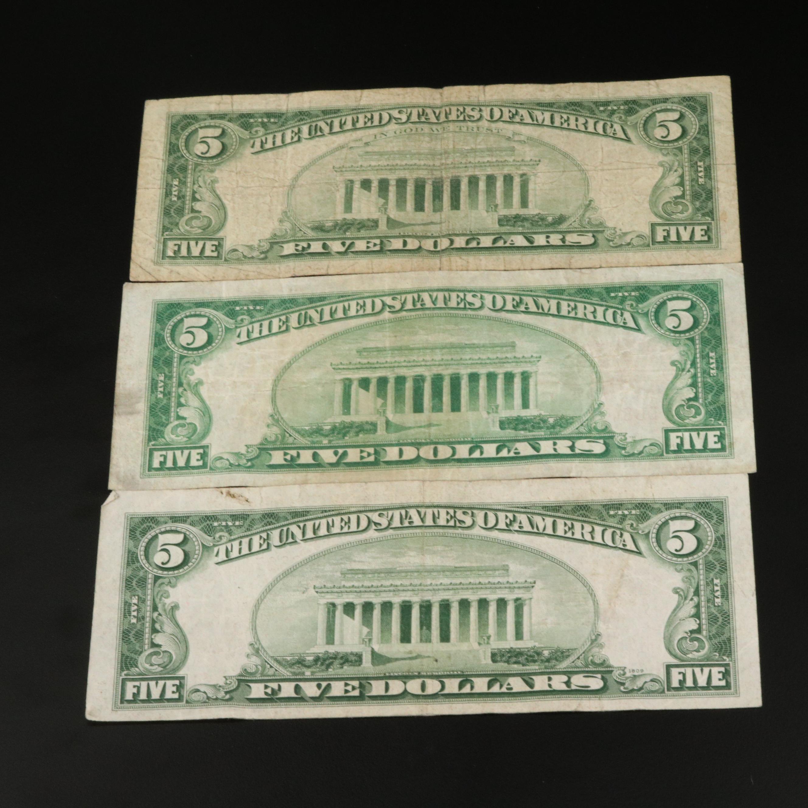 Nineteen Various $5 United States Currency Notes | EBTH