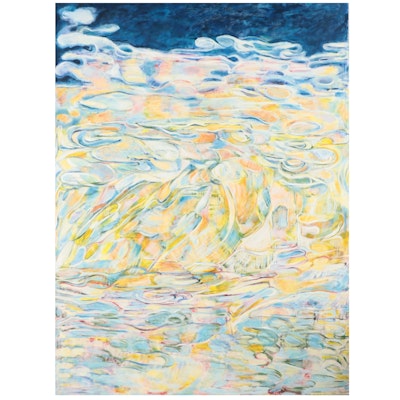 Ronald D. Newman Large-Scale Oil Painting "Morning Illuminations II," 1998