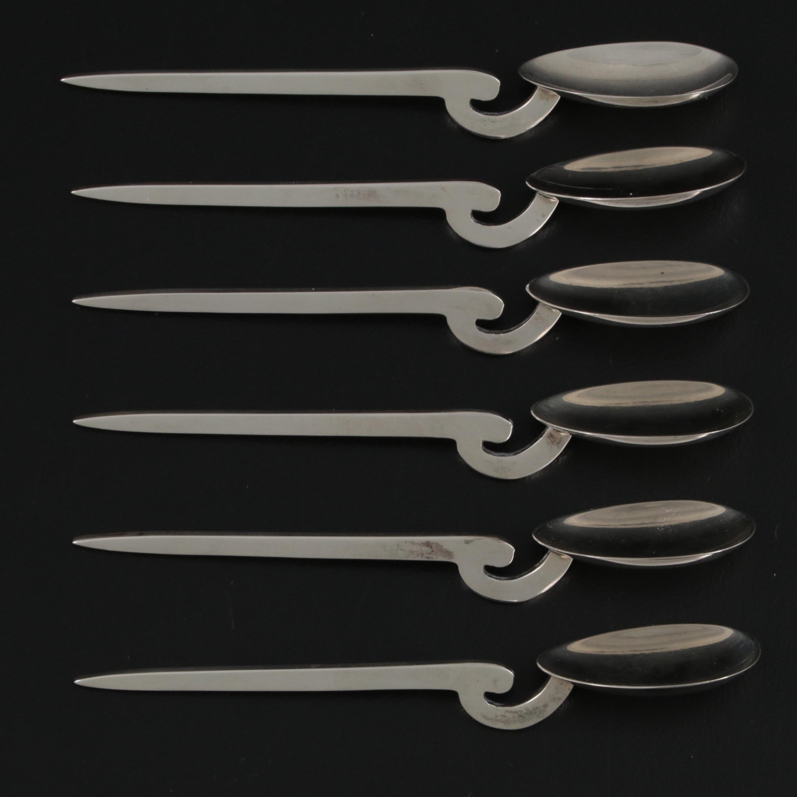 Deakin & Francis Ltd. English Sterling Silver Demitasse Spoon Set, 1968 EBTH