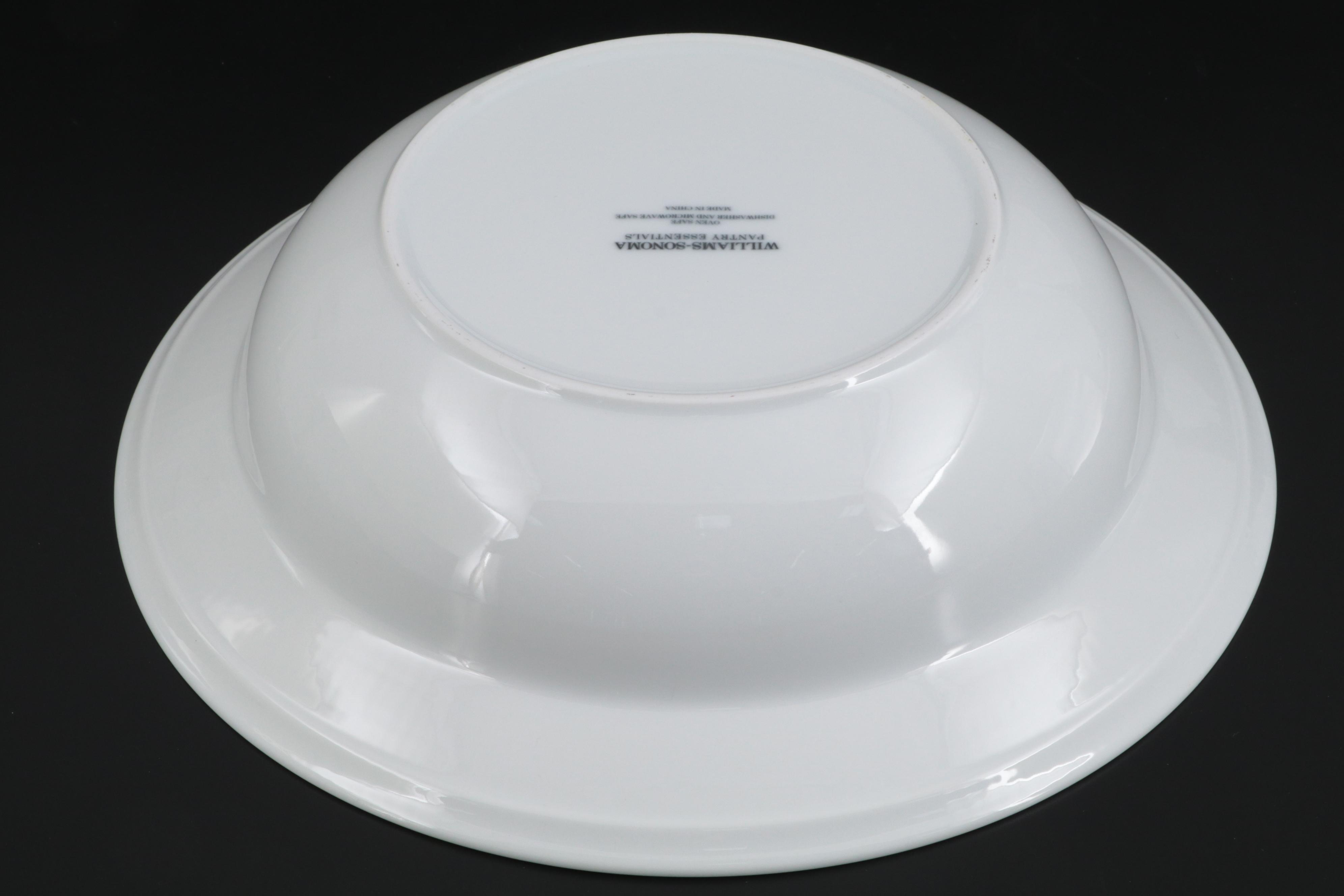 WilliamsSonoma "Pantry Essentials" Porcelain Dinnerware and Platter EBTH