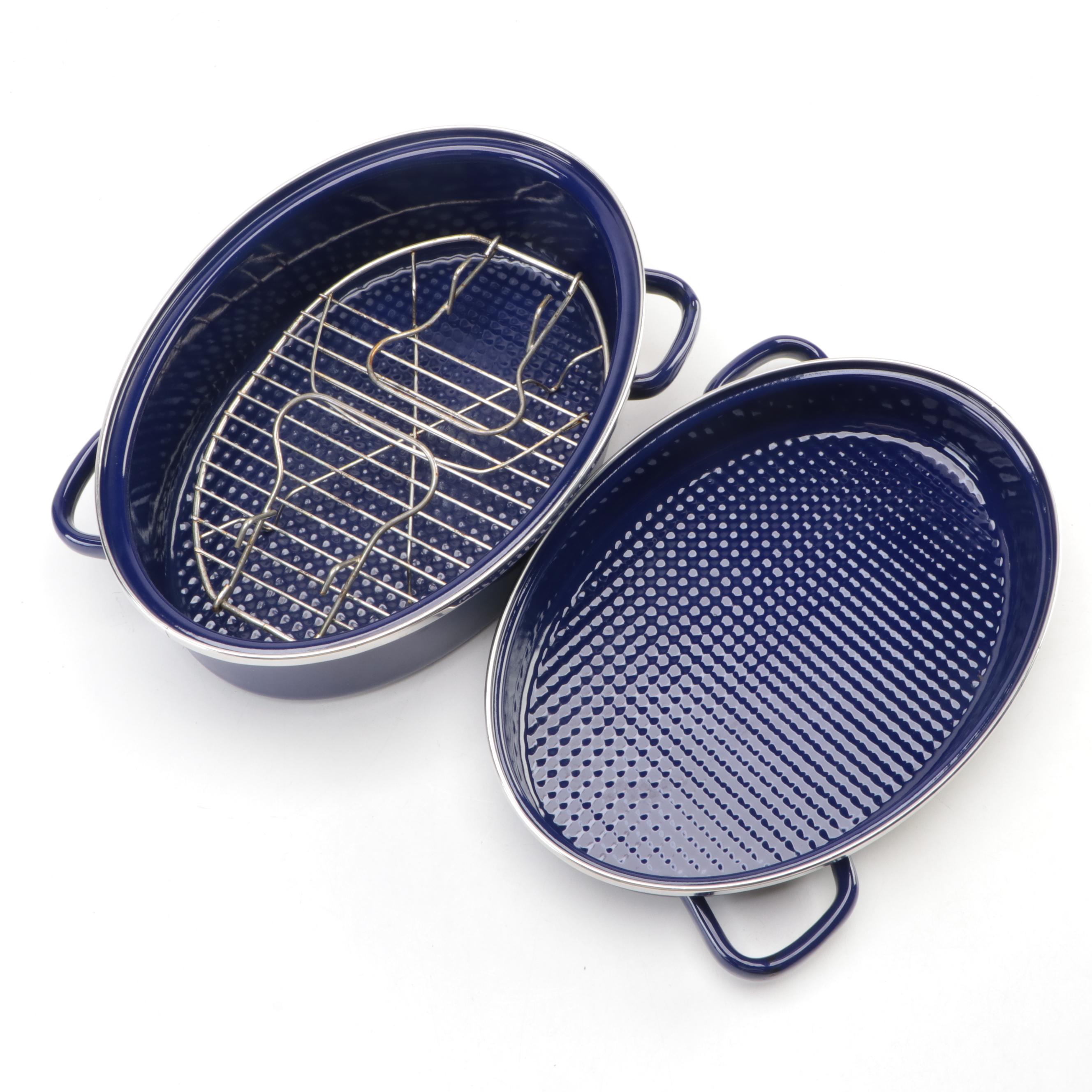 Chantal Enameled Metal Roasting Pan and Others EBTH