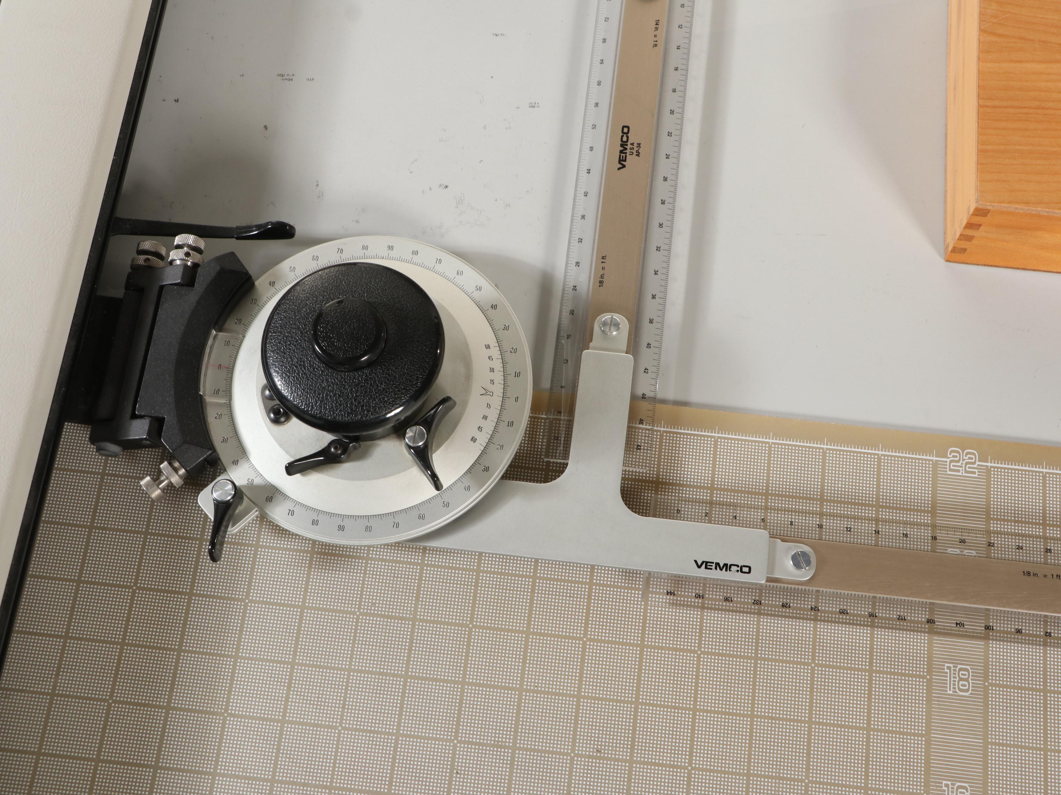 Vemco 612 Drafting Table with Task Light EBTH