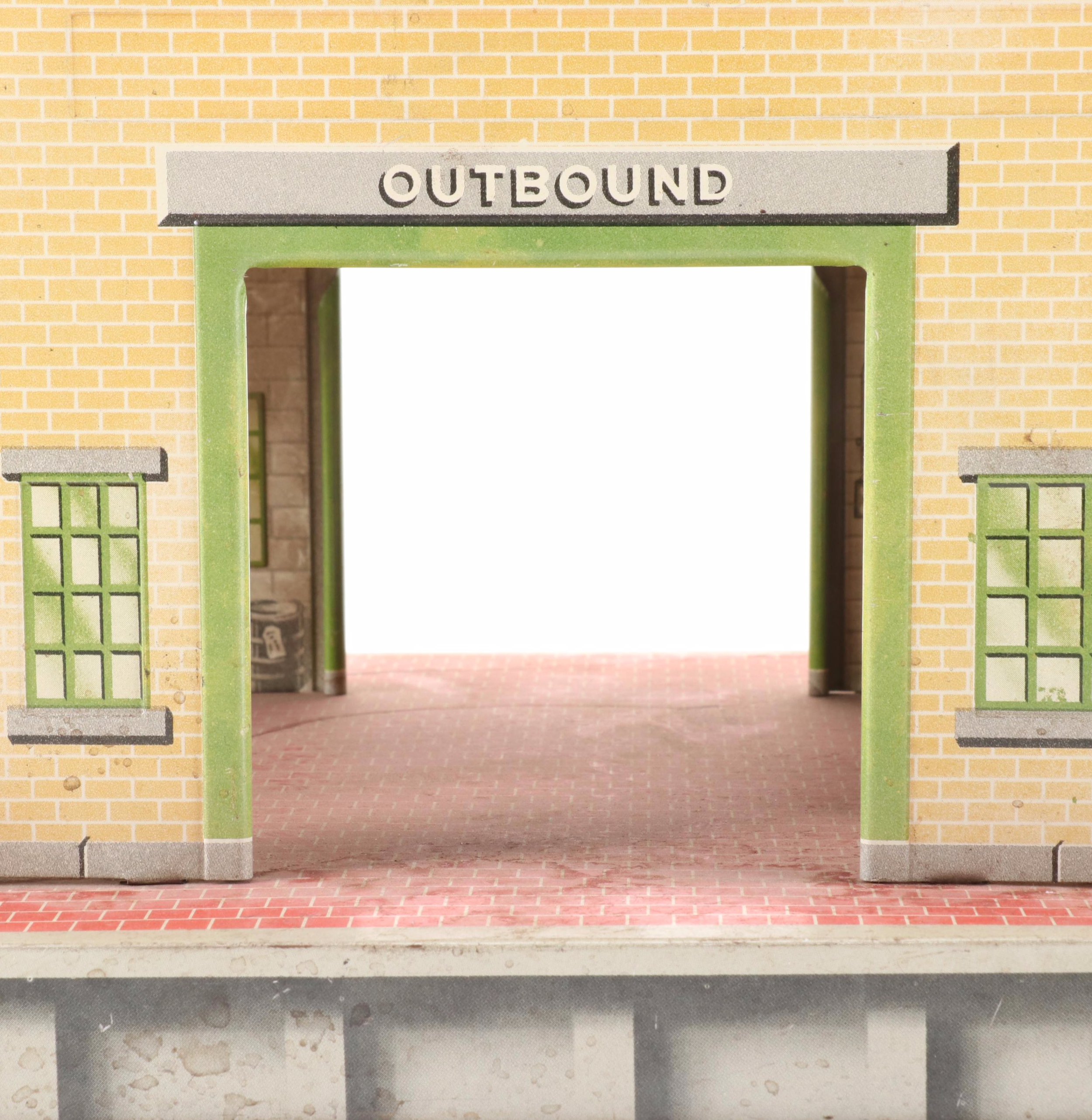 Marx Tin Litho O Gauge Model Railroad Freight Terminal Building EBTH