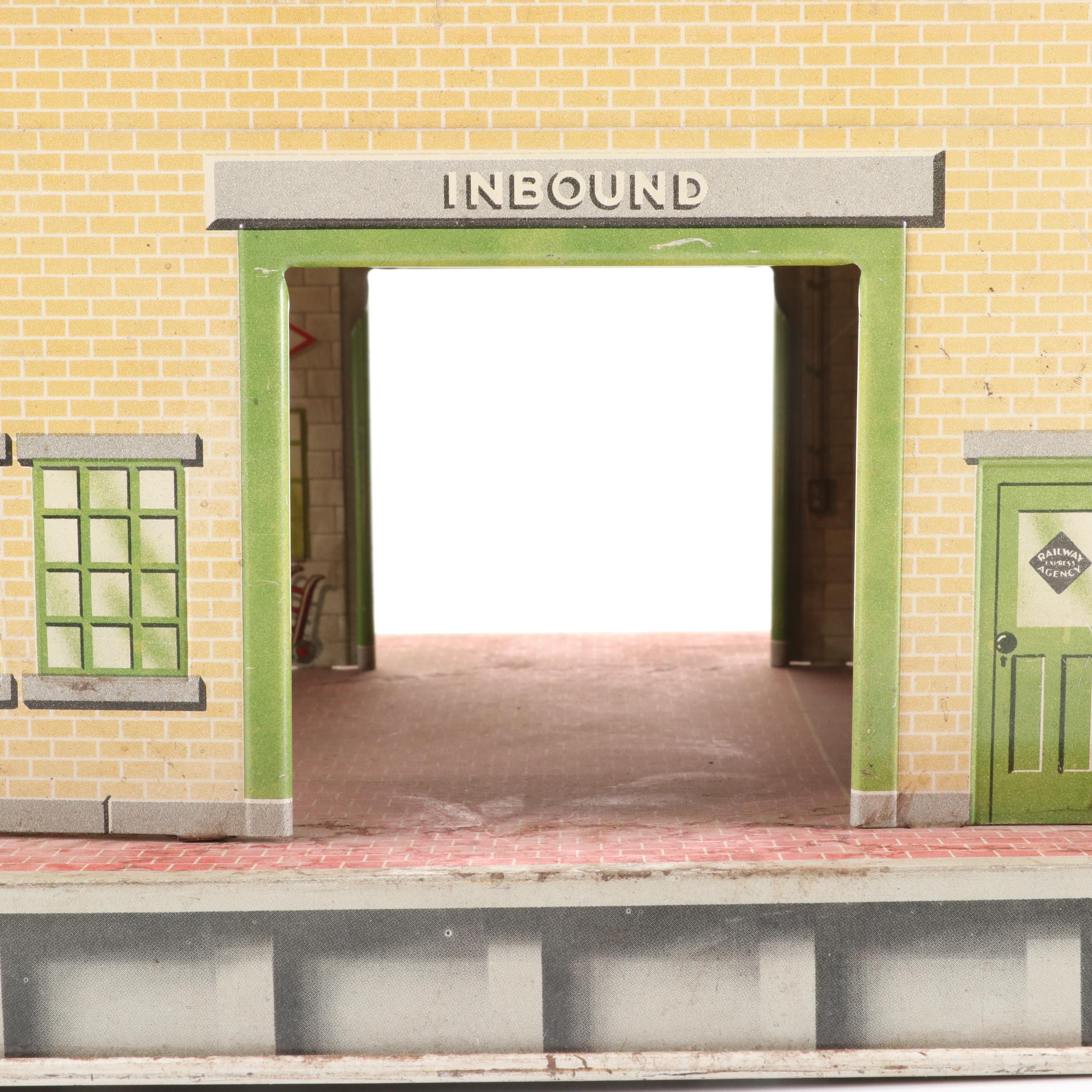 Marx Tin Litho O Gauge Model Railroad Freight Terminal Building EBTH