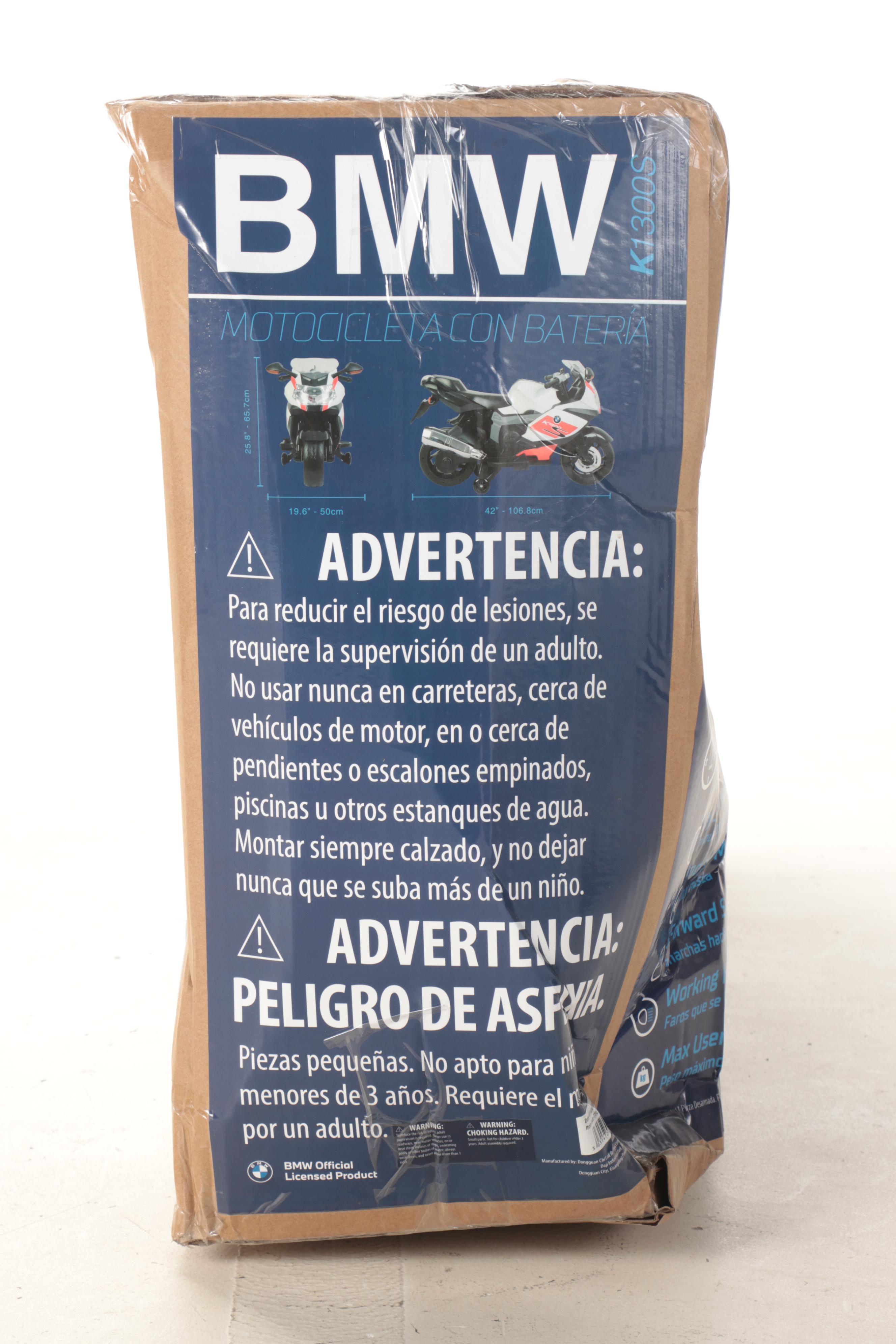 BMW Bike K1300S Battery Operated 12V Electric RideOn Toy Motorcycle EBTH