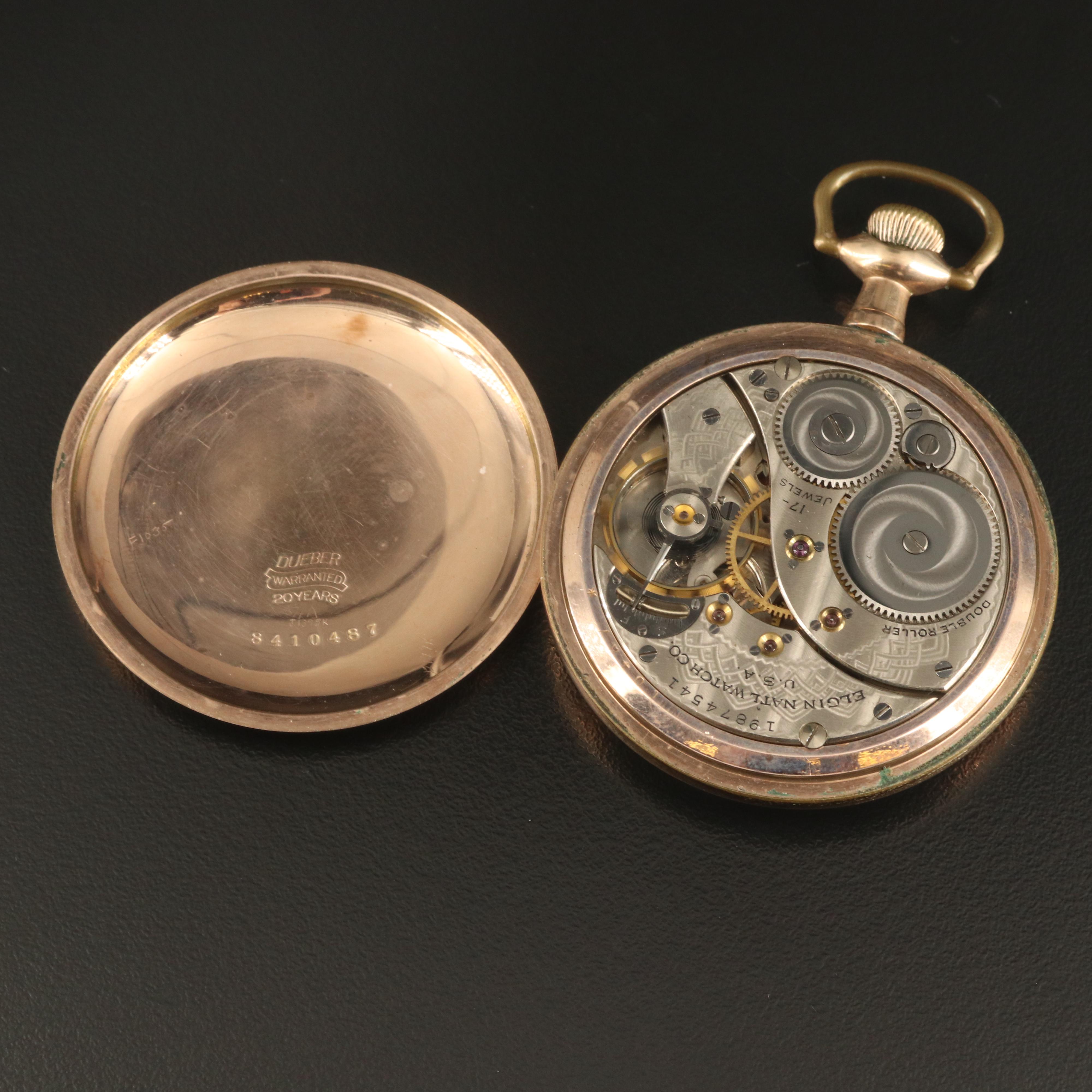 1917 Elgin Gold Filled Pocket Watch EBTH