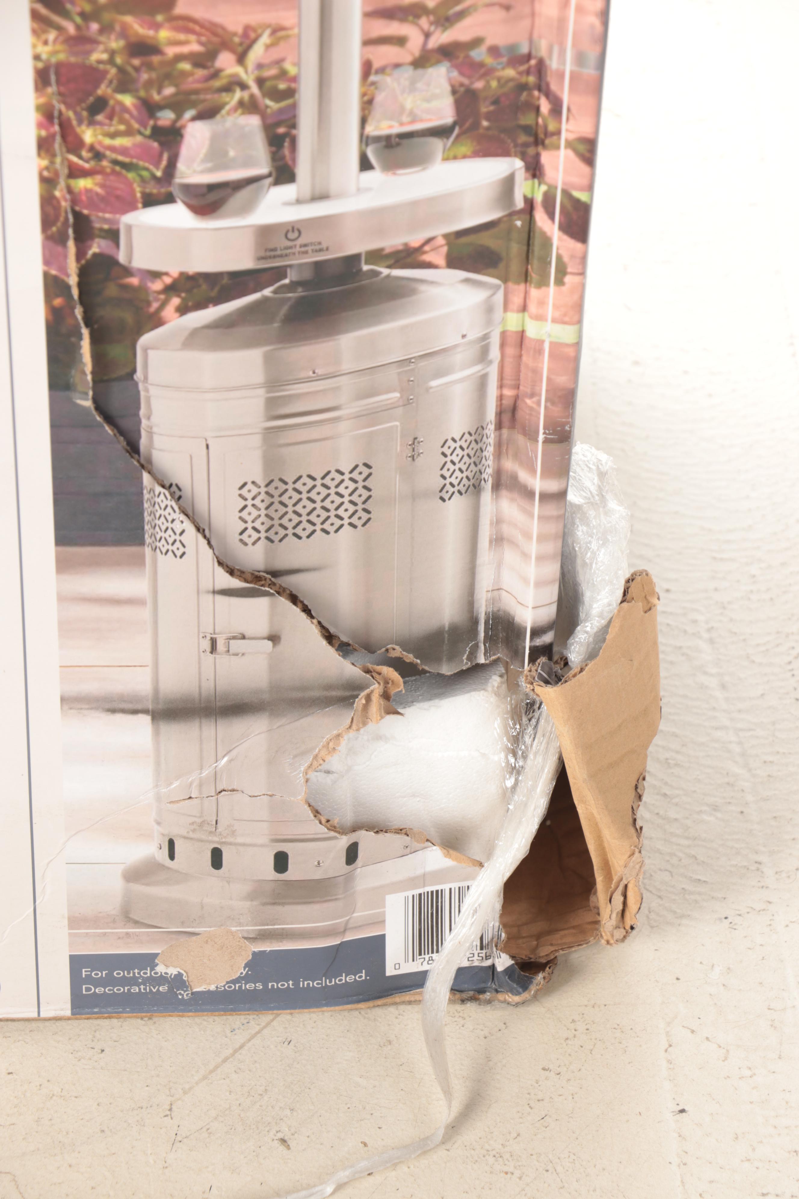 Member's Mark Commercial Grade Gas Patio Heater with LEDlit Table EBTH