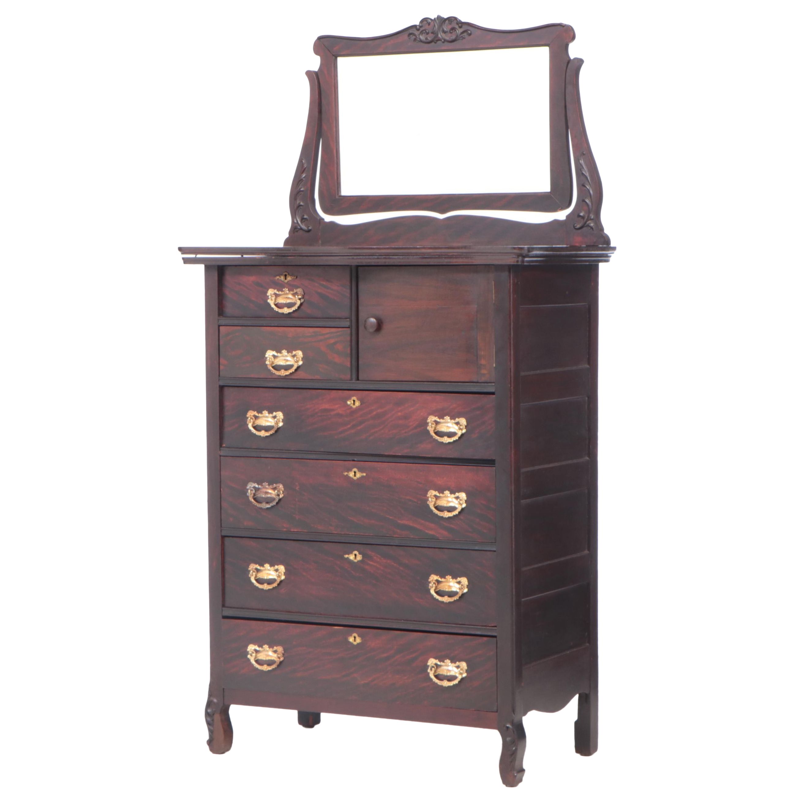 Late Victorian SixDrawer Hat Box Dresser, circa 1900 EBTH