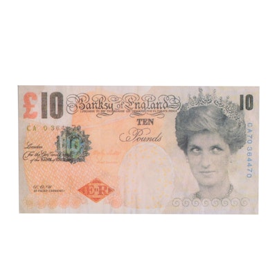 Giclée After Banksy "Di-Faced Tenner," 21st Century