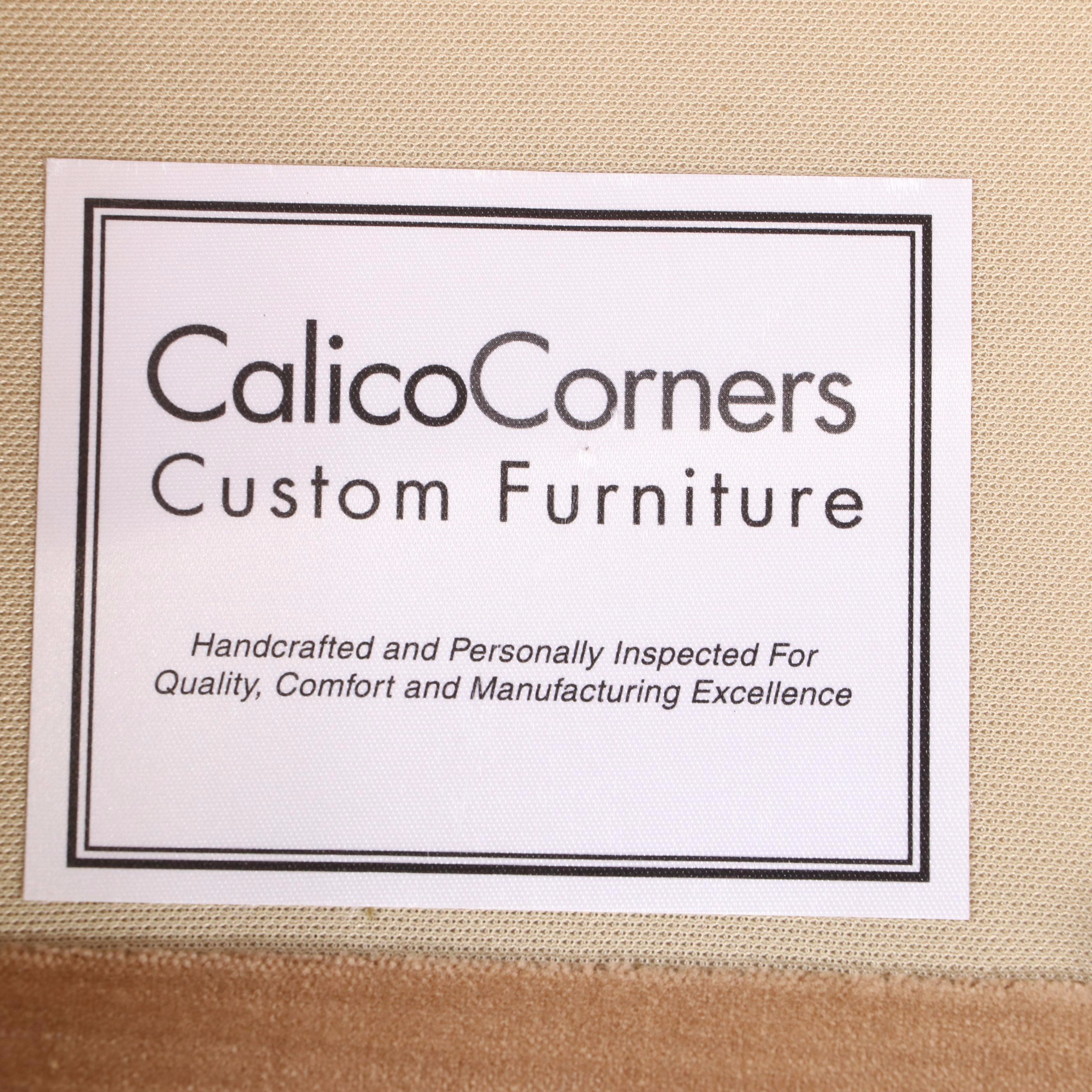 Calico Corners Federal Style BrassTacked and CustomUpholstered