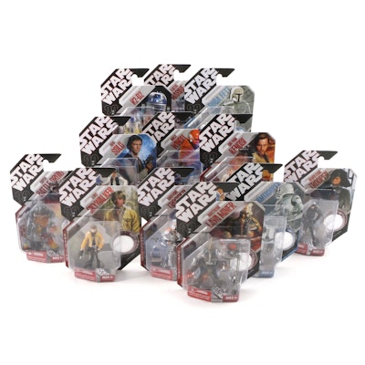 Hasbro Star Wars Action Figures Including Luke Skywalker and Others, 2000s