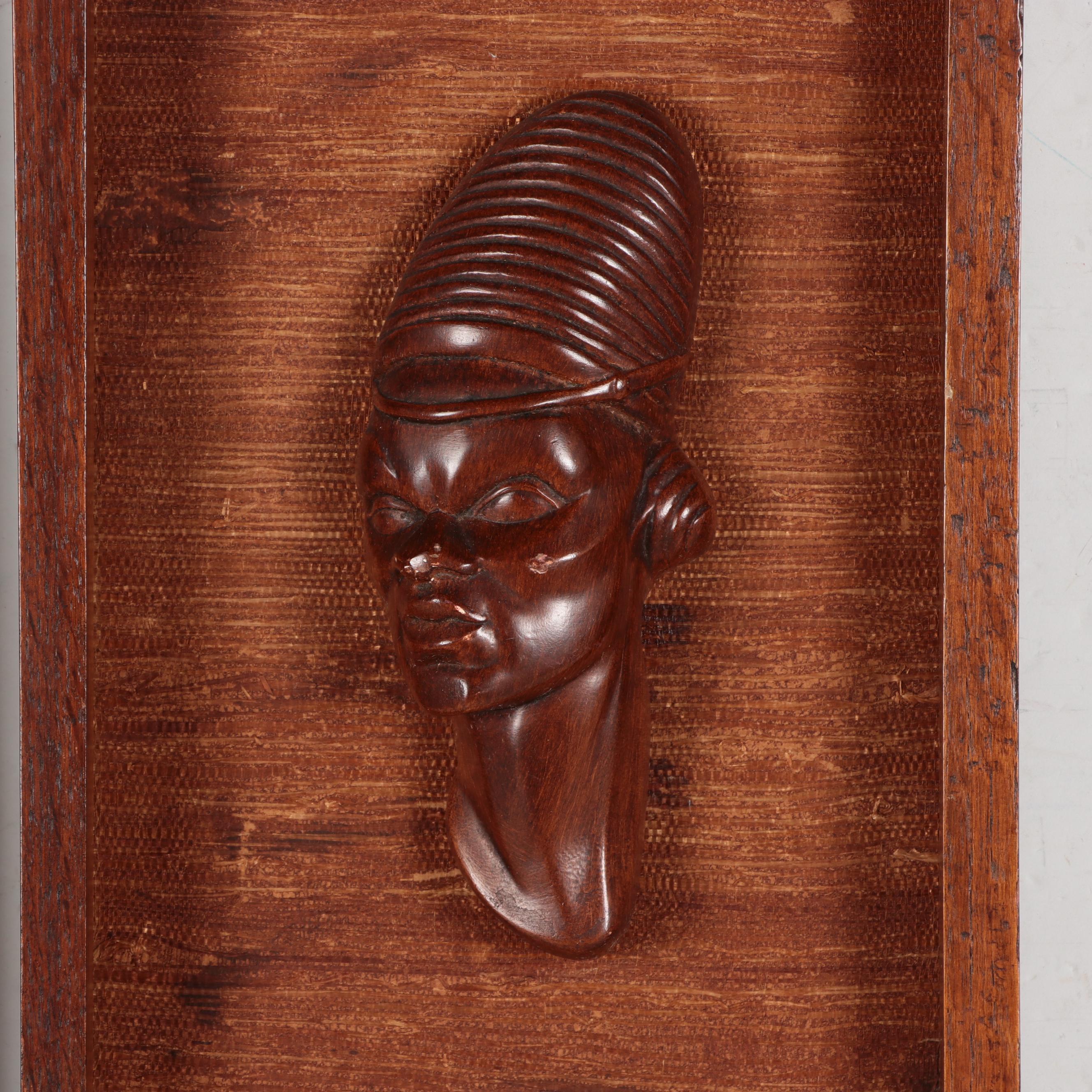 Figurative Carved Wood Wall Sculptures EBTH