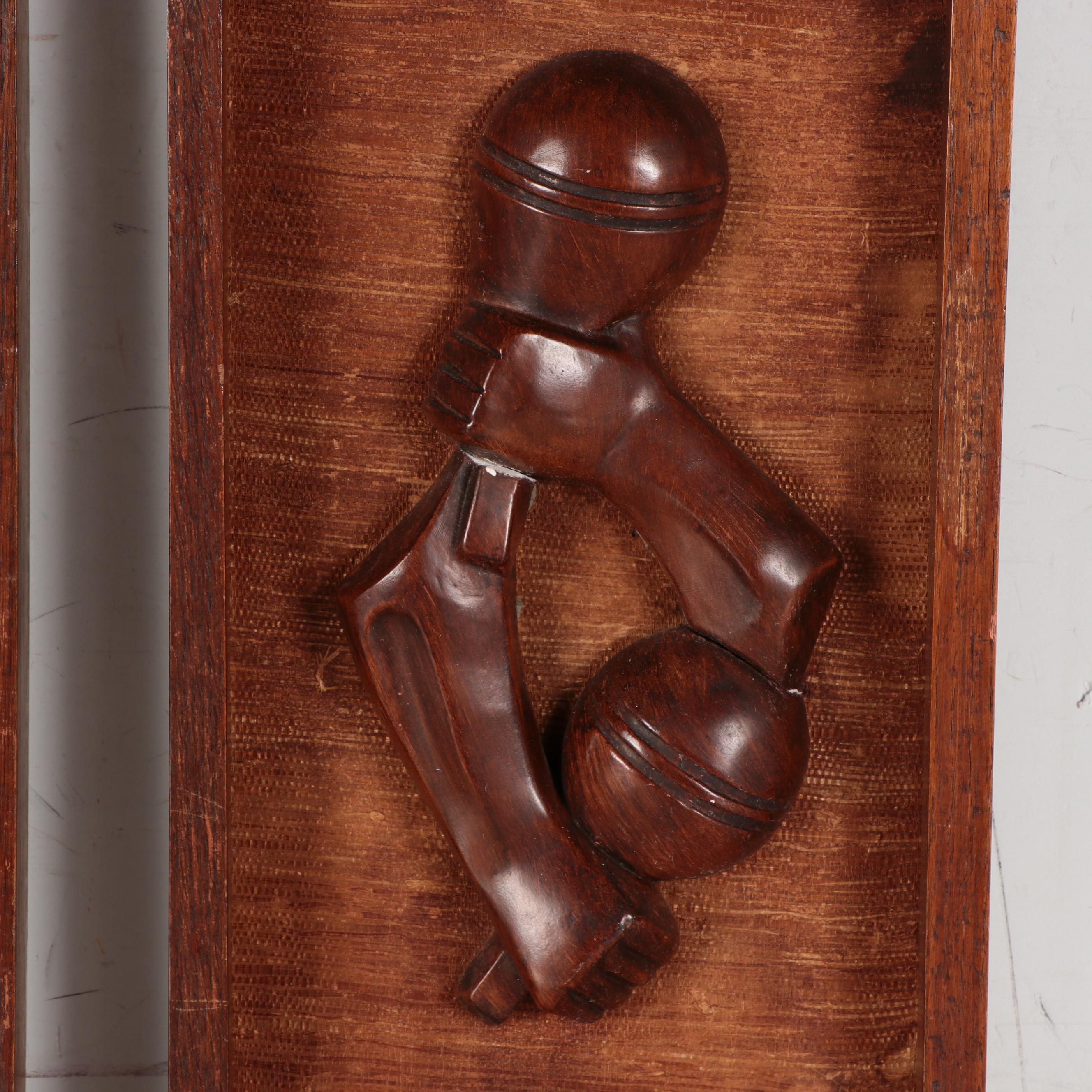 Figurative Carved Wood Wall Sculptures EBTH