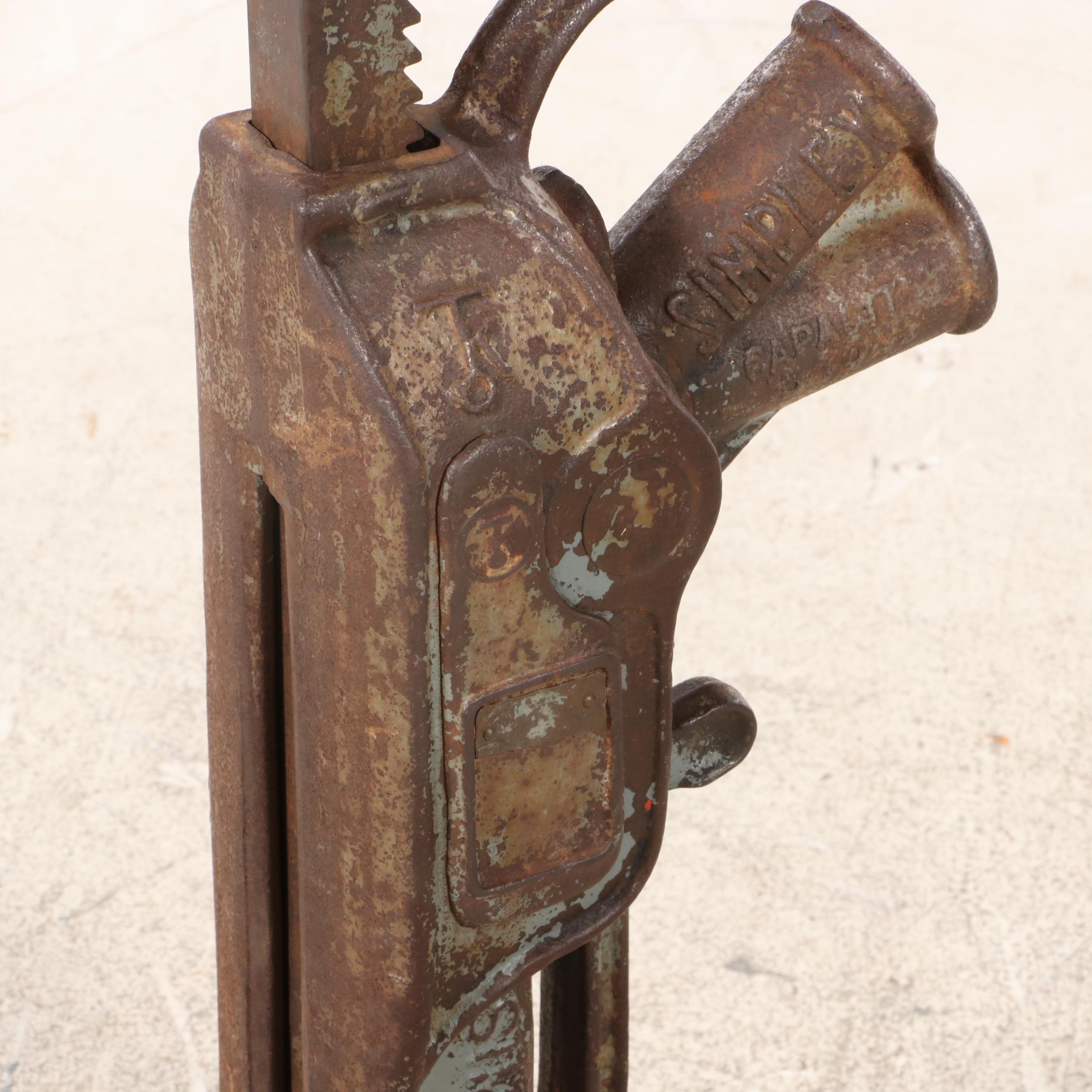 Templeton, Kenly, & Co. Simplex Railroad Ratchet Jack, Early 20th