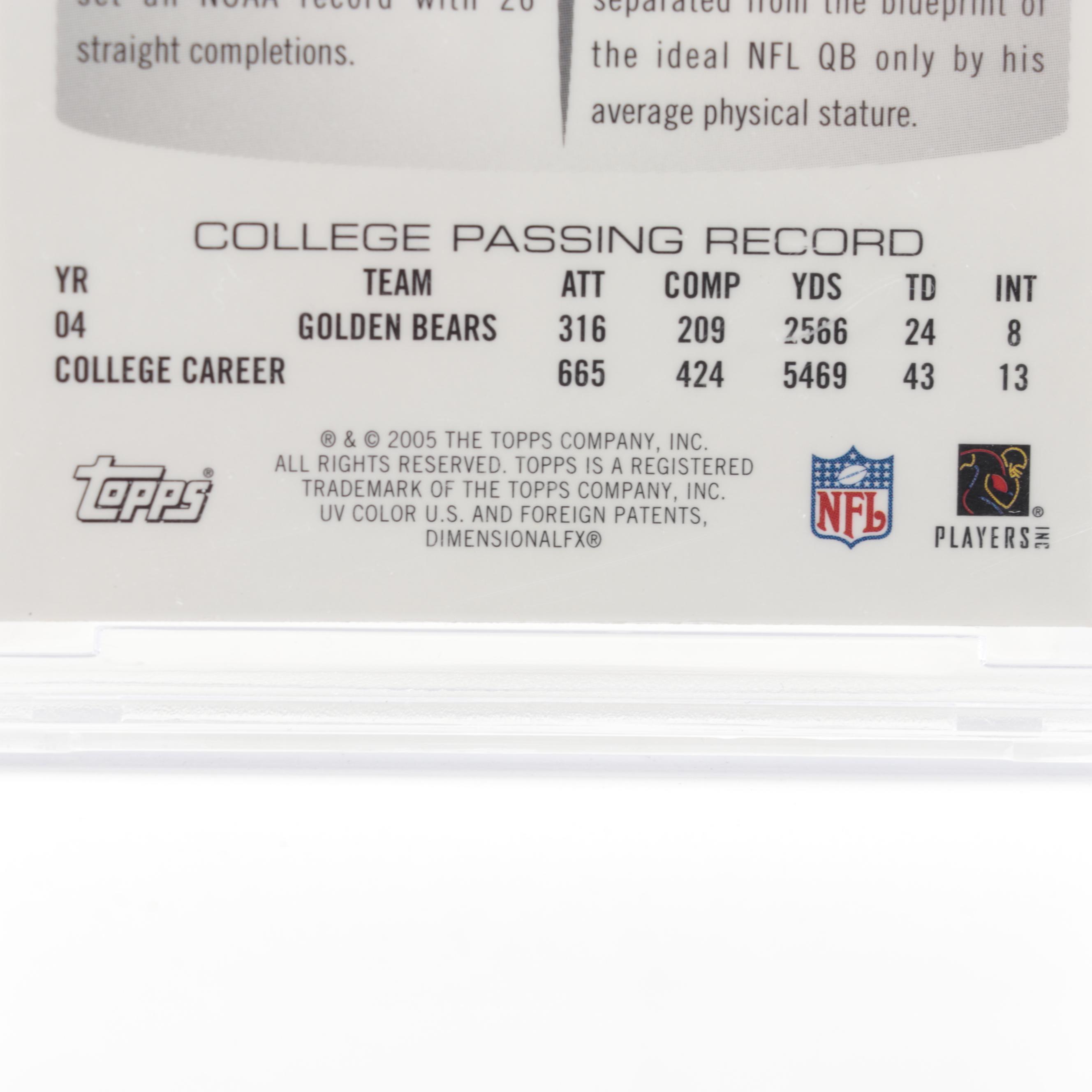 2005 Aaron Rodgers Topps 152 DPP Chrome BCCG Graded MINT