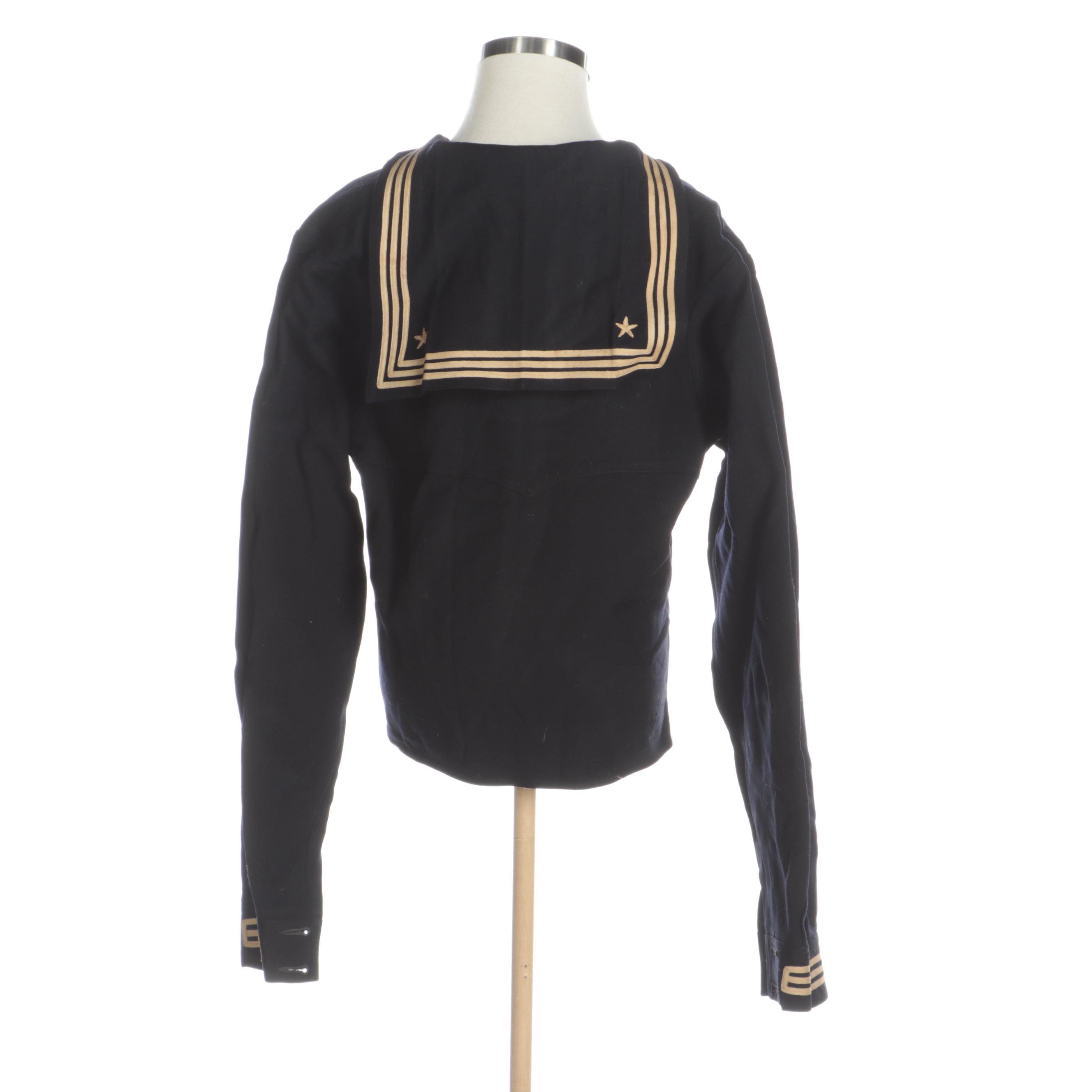 United States Navy Blue Undress Jumper, Mid20th Century EBTH
