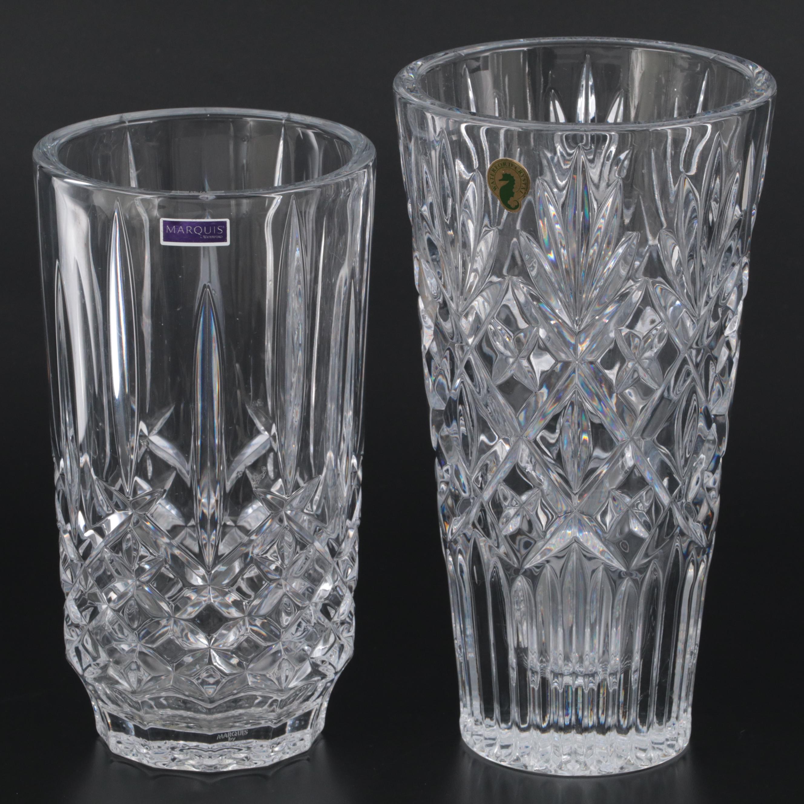 Waterford Crystal "Northbridge" Vase and Marquis by Waterford"Markham
