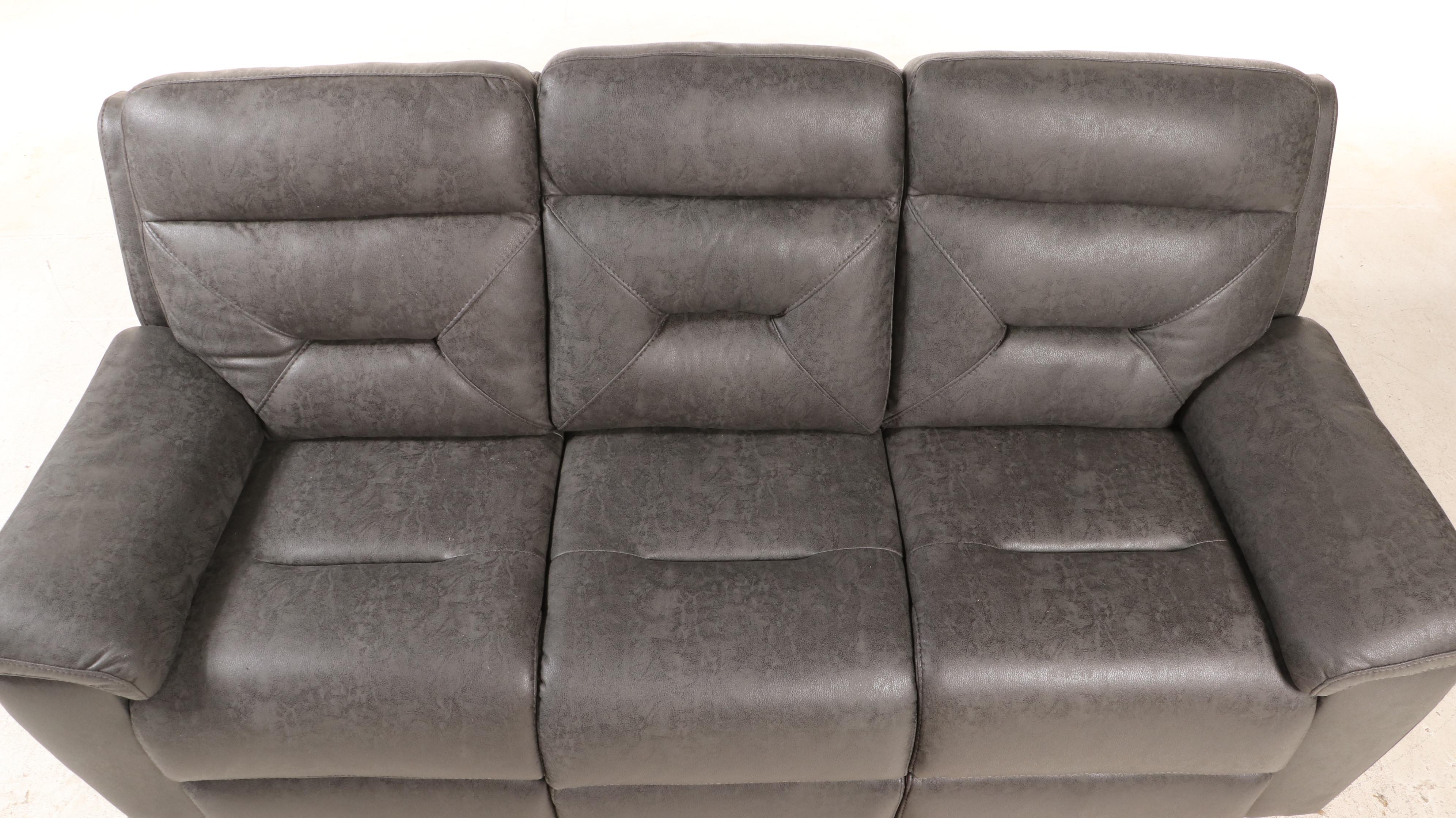 Gilman Creek "Lawton" Fabric Power Reclining Sofa with Power Headrests