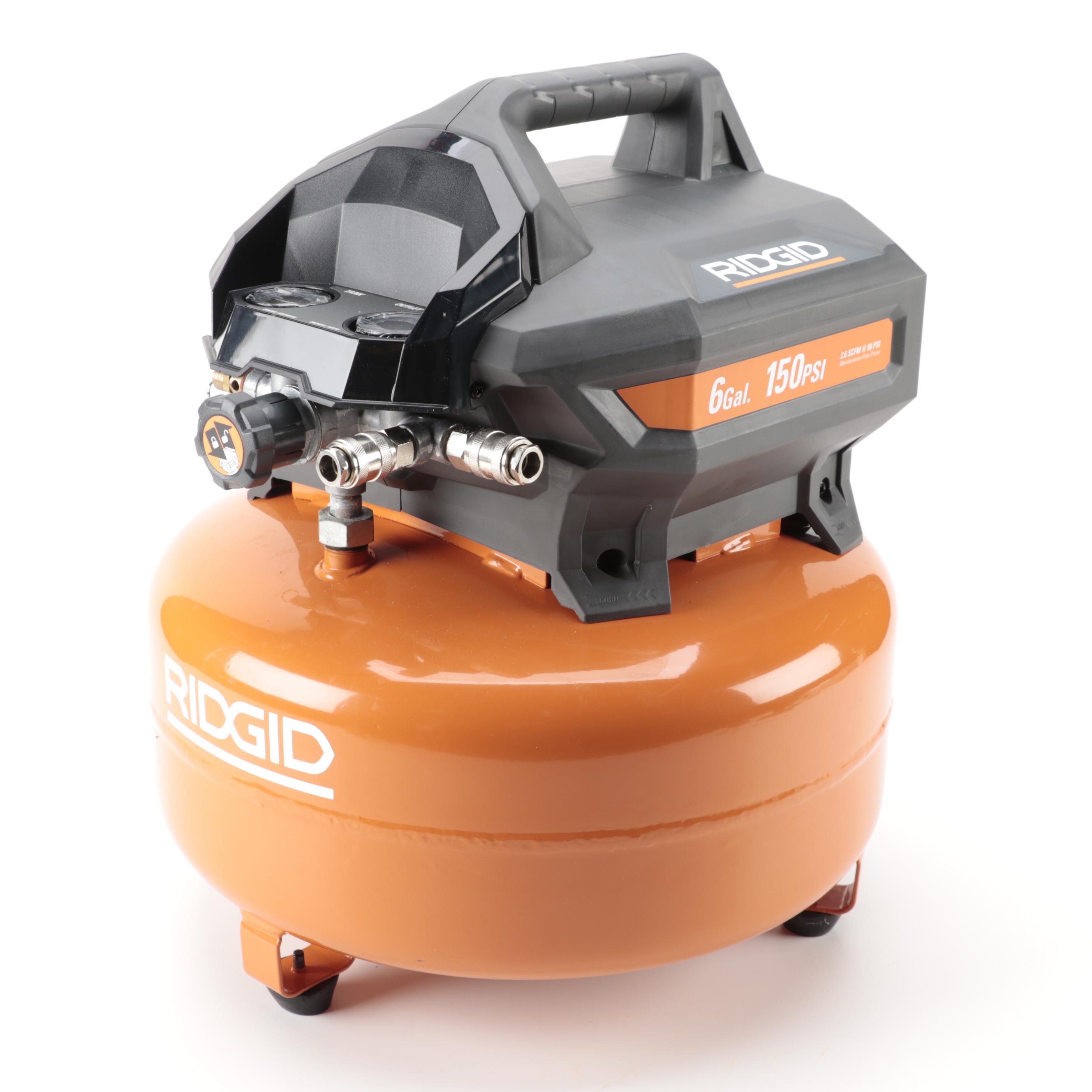 Rigid 6Gallon Portable Electric Pancake Air Compressor EBTH