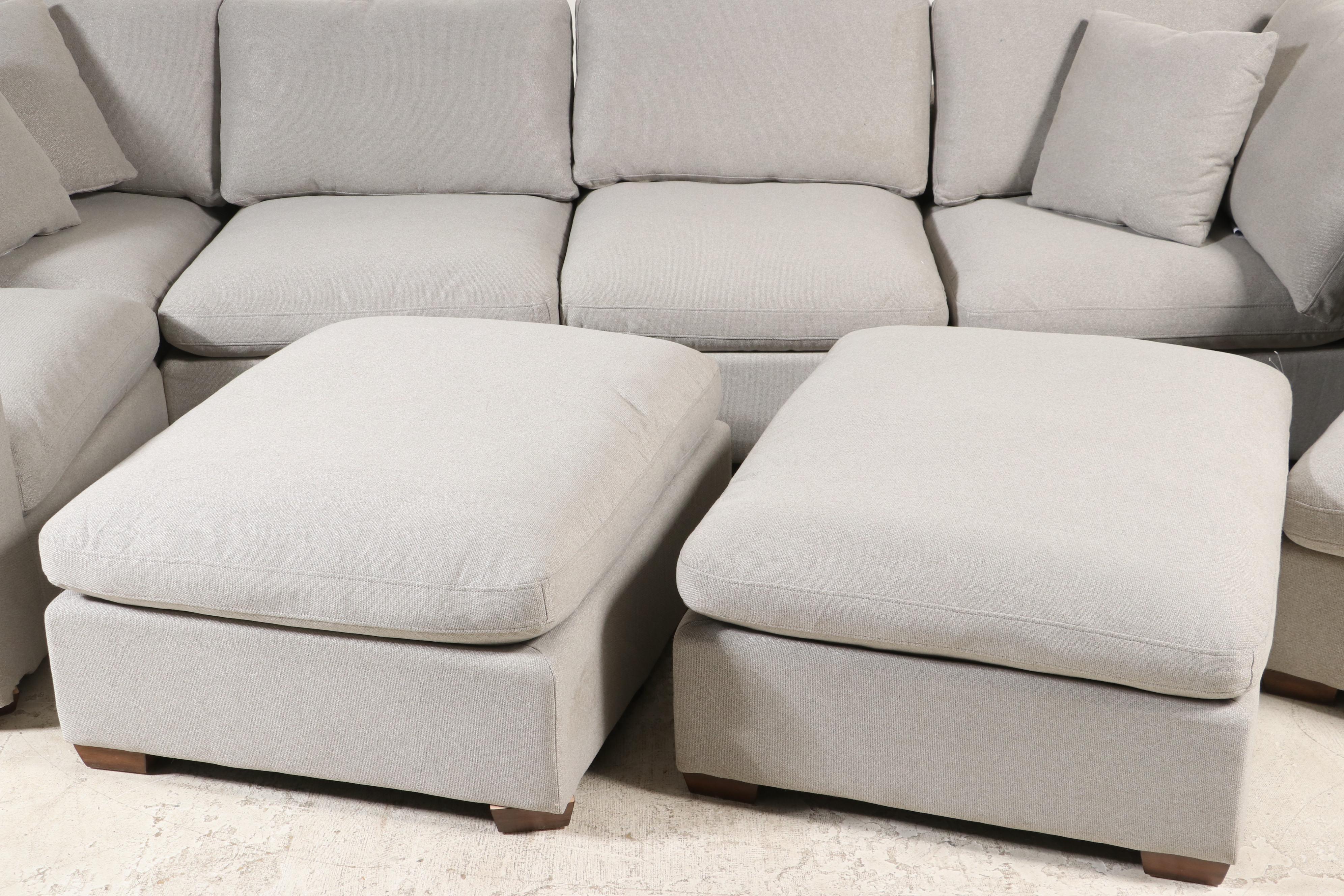 Thomasville Lowell 8Piece Fabric Modular Sectional EBTH