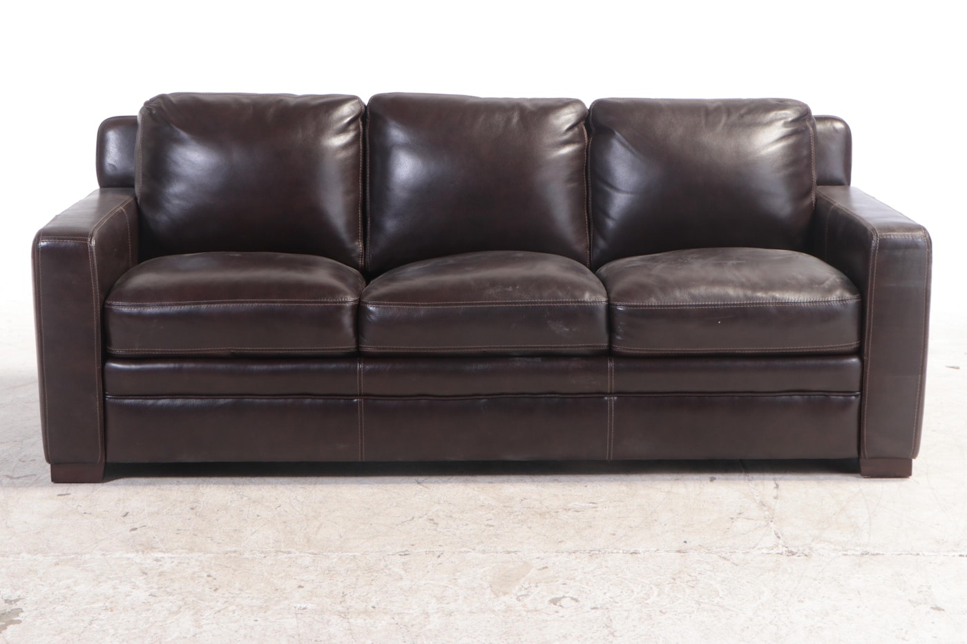 chanton leather sofa brown