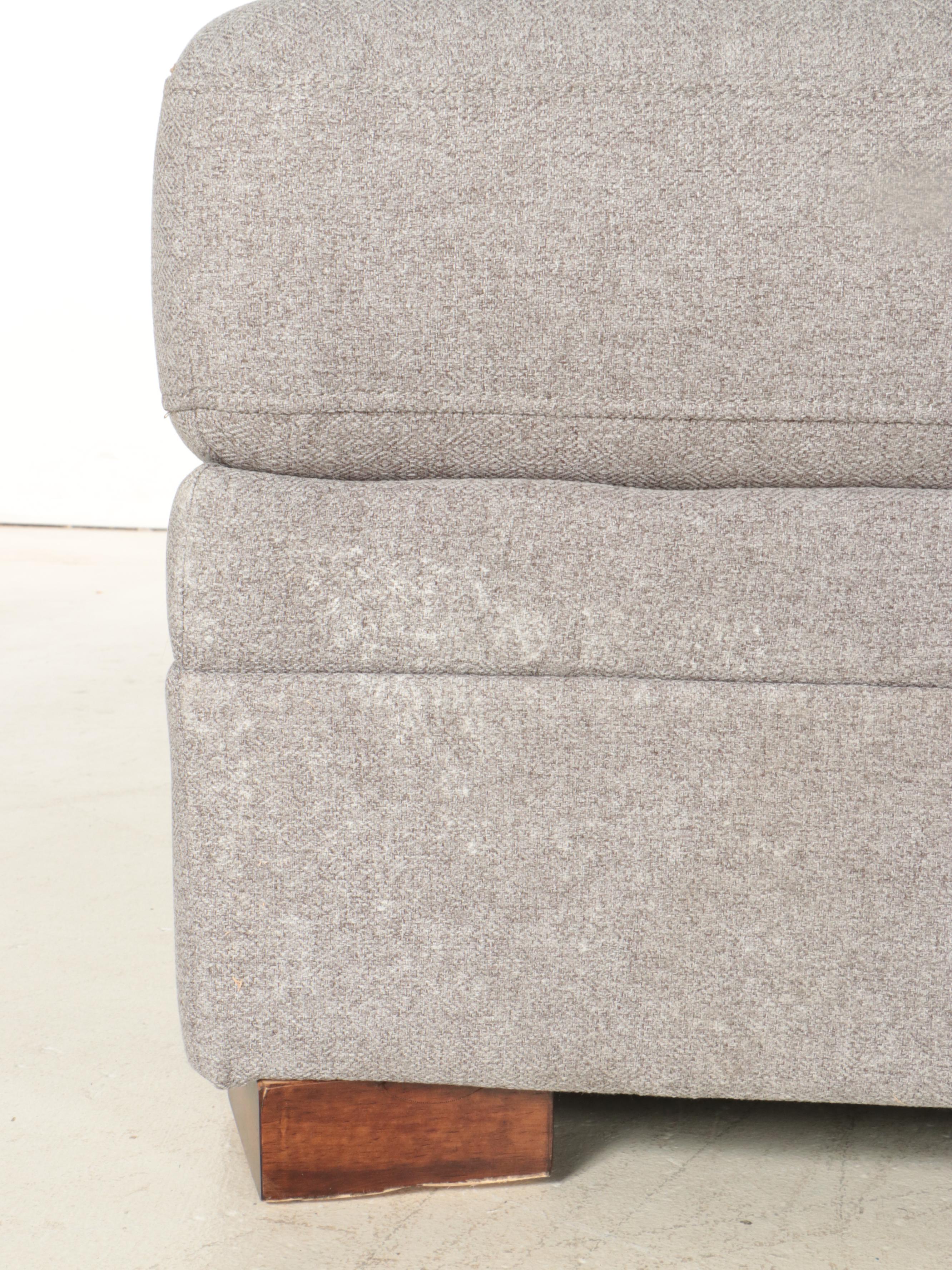 Thomasville "Langdon" Fabric Sectional with Storage Ottoman EBTH