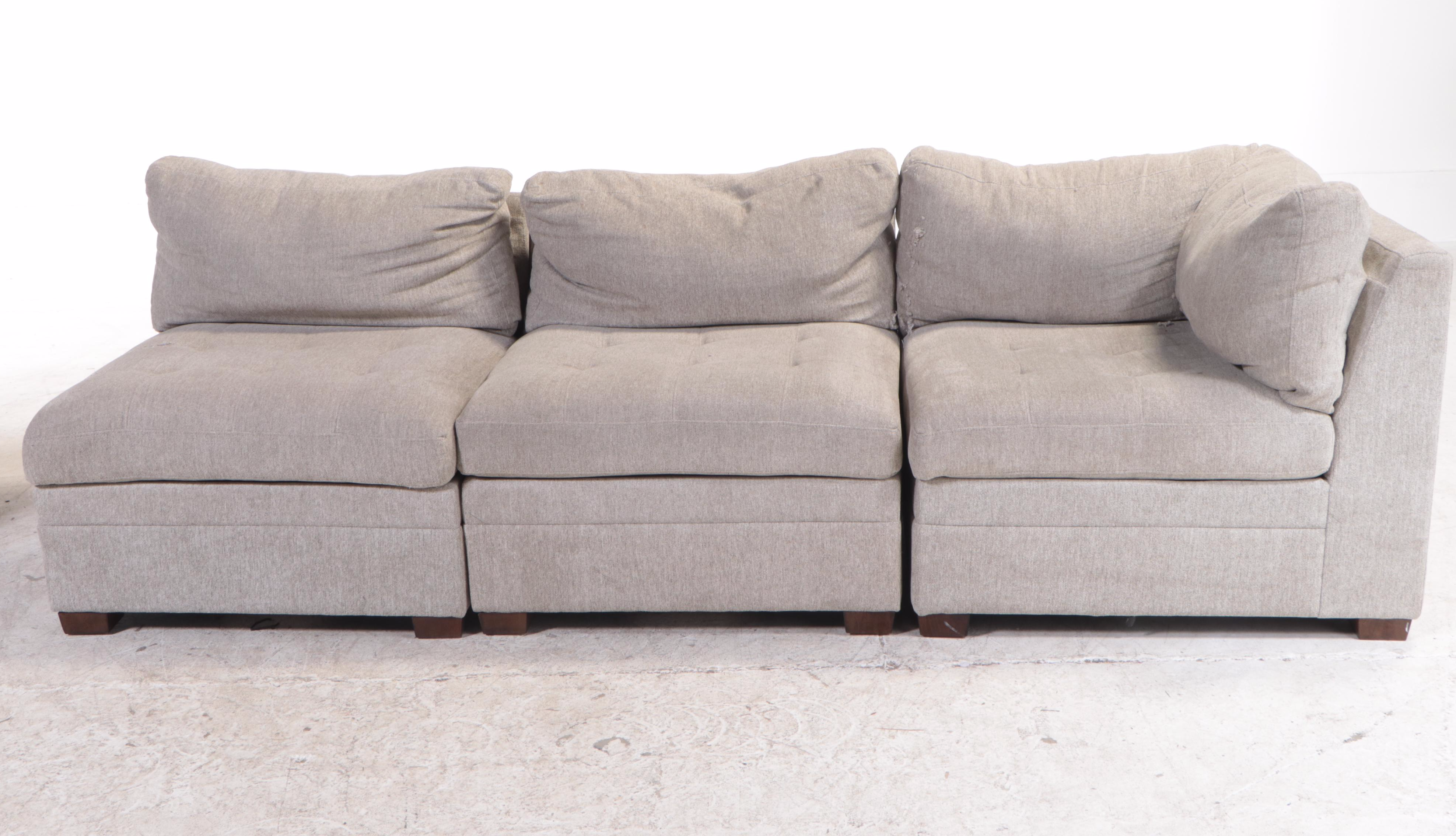 Thomasville "Rockford" SixPiece Fabric Modular Sectional EBTH