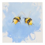 Inga Khanarina Oil Painting of Bees, 21st Century