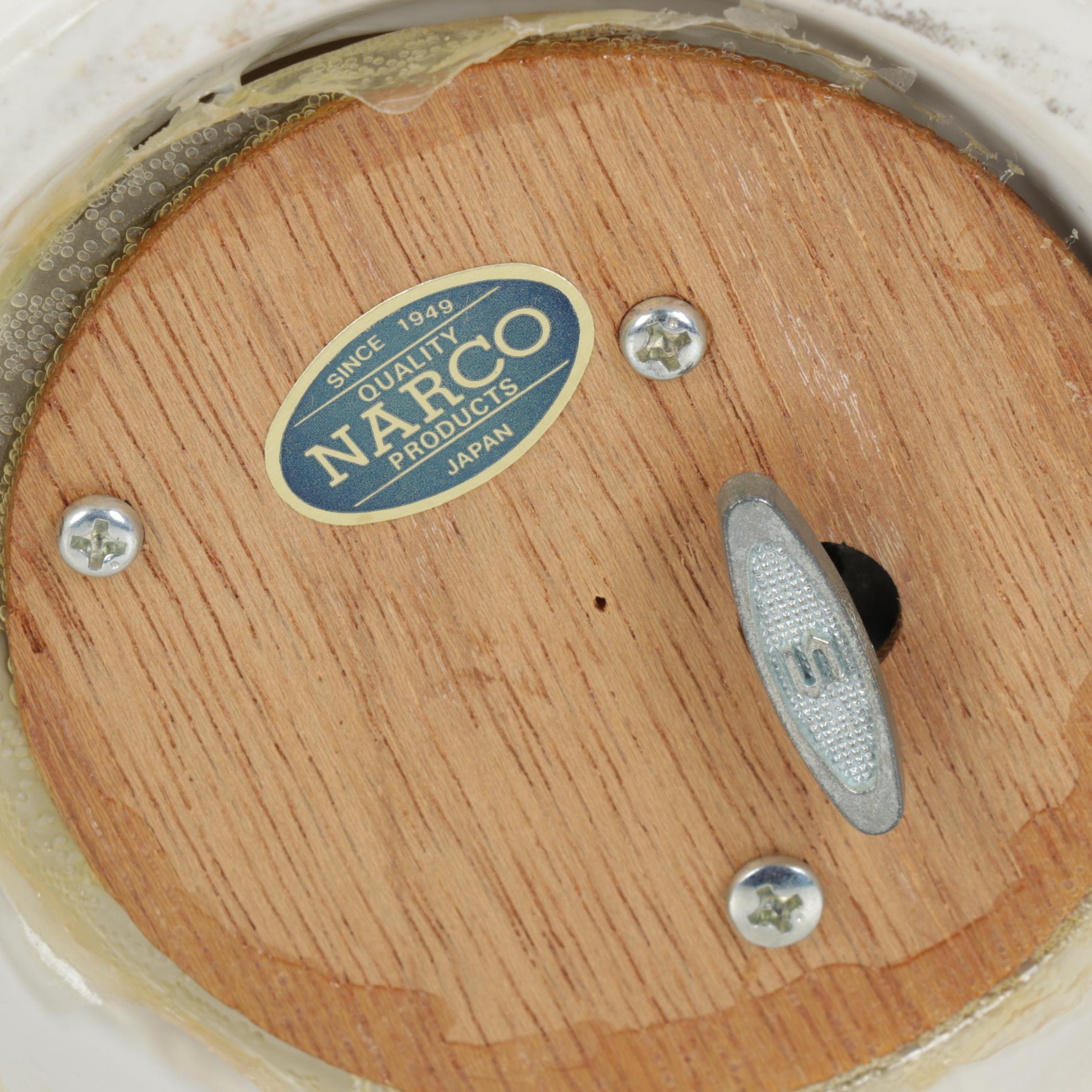 Narco Porcelain Clown Music Box with Twirling Dog, Late 20th Century EBTH