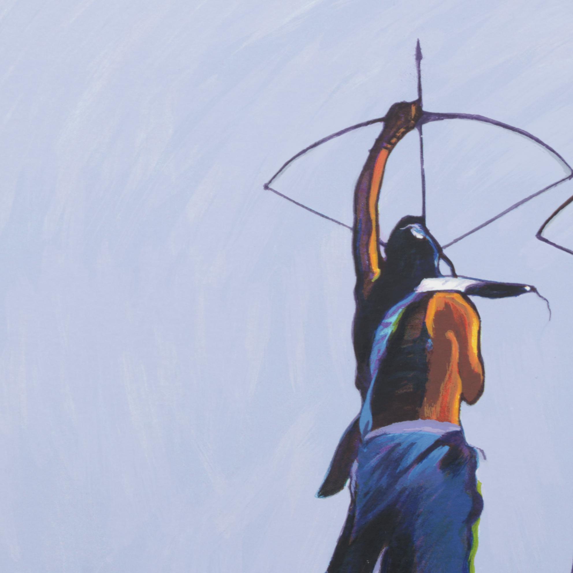 John Nieto Serigraph of Native American Archers, 1996 EBTH