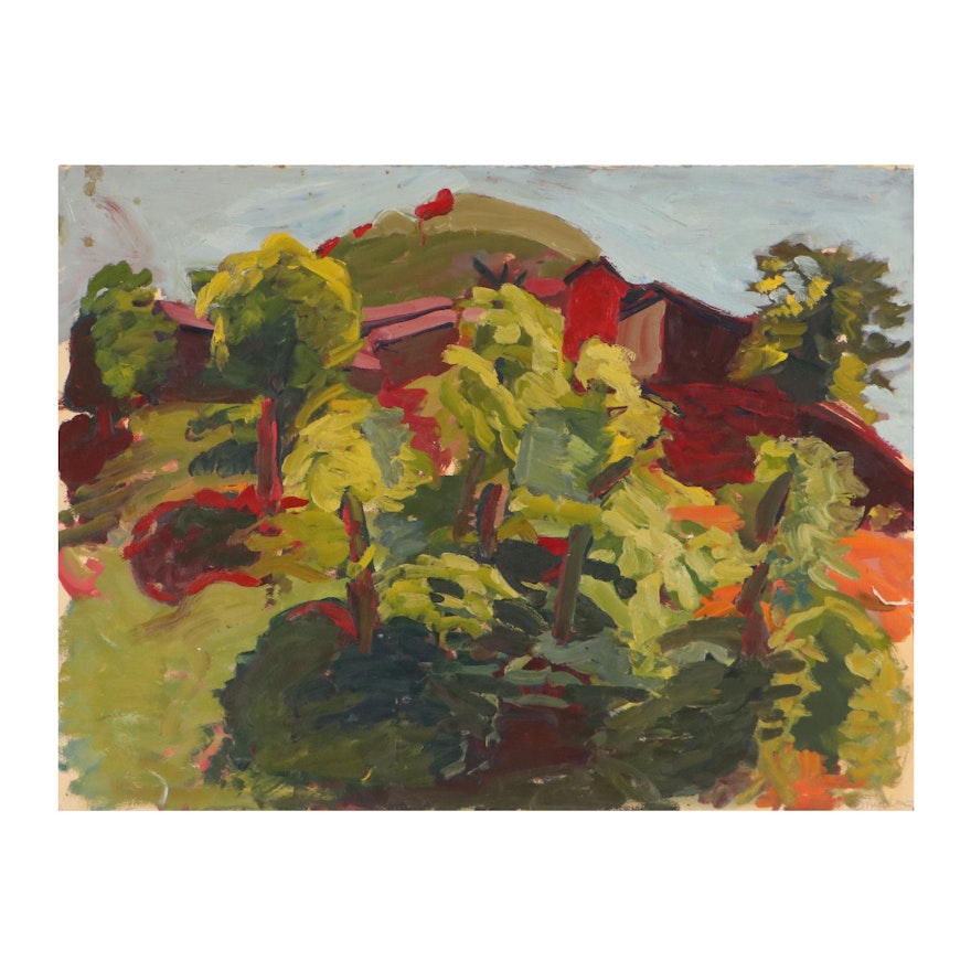 Richard Snyder Abstract Landscape Oil Painting