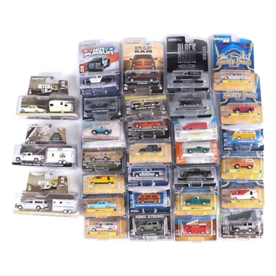 Greenlight Hot Pursuit, Black Bandit and Other Diecast Model Vehicles