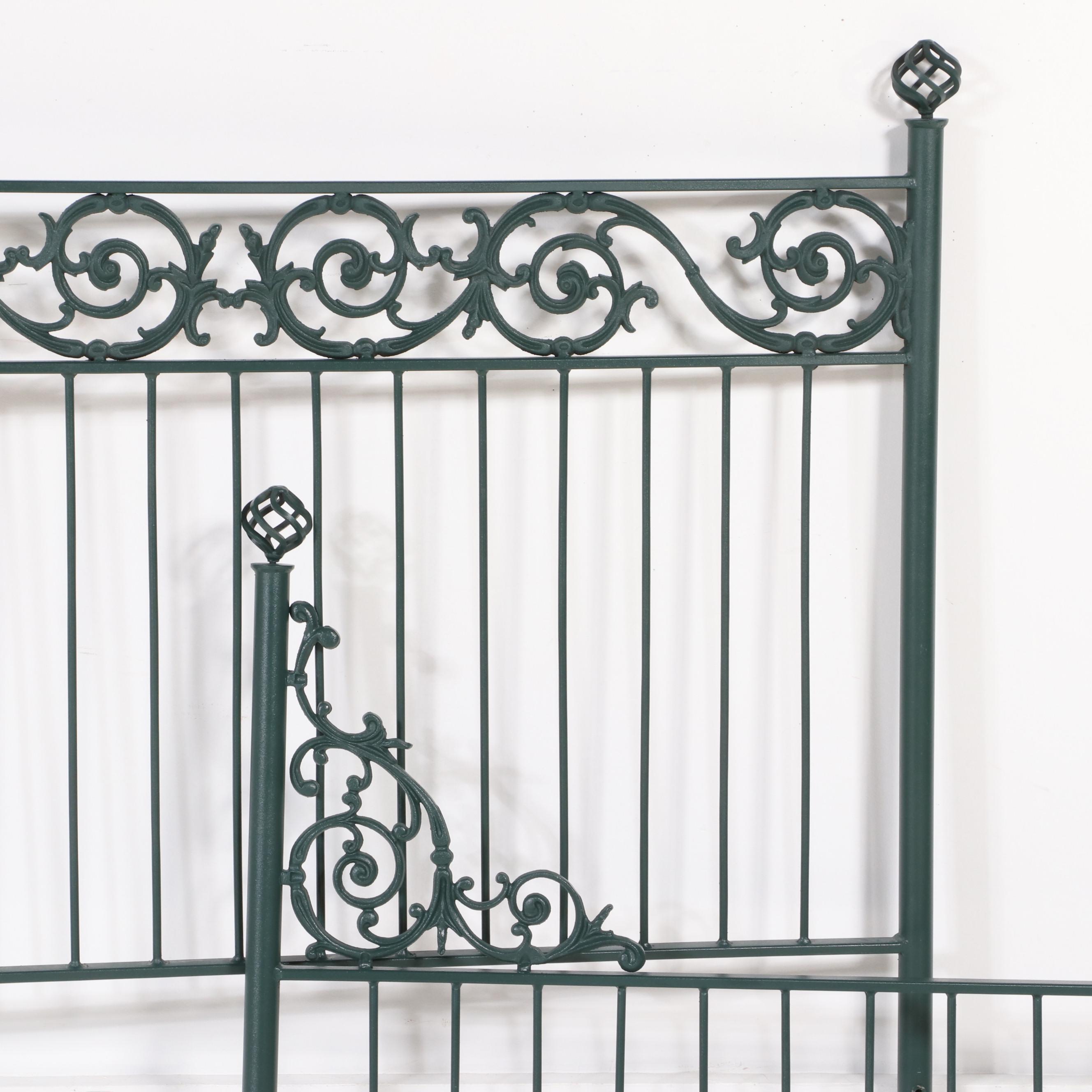 Victorian Style Cast Iron Queen Size Bed EBTH