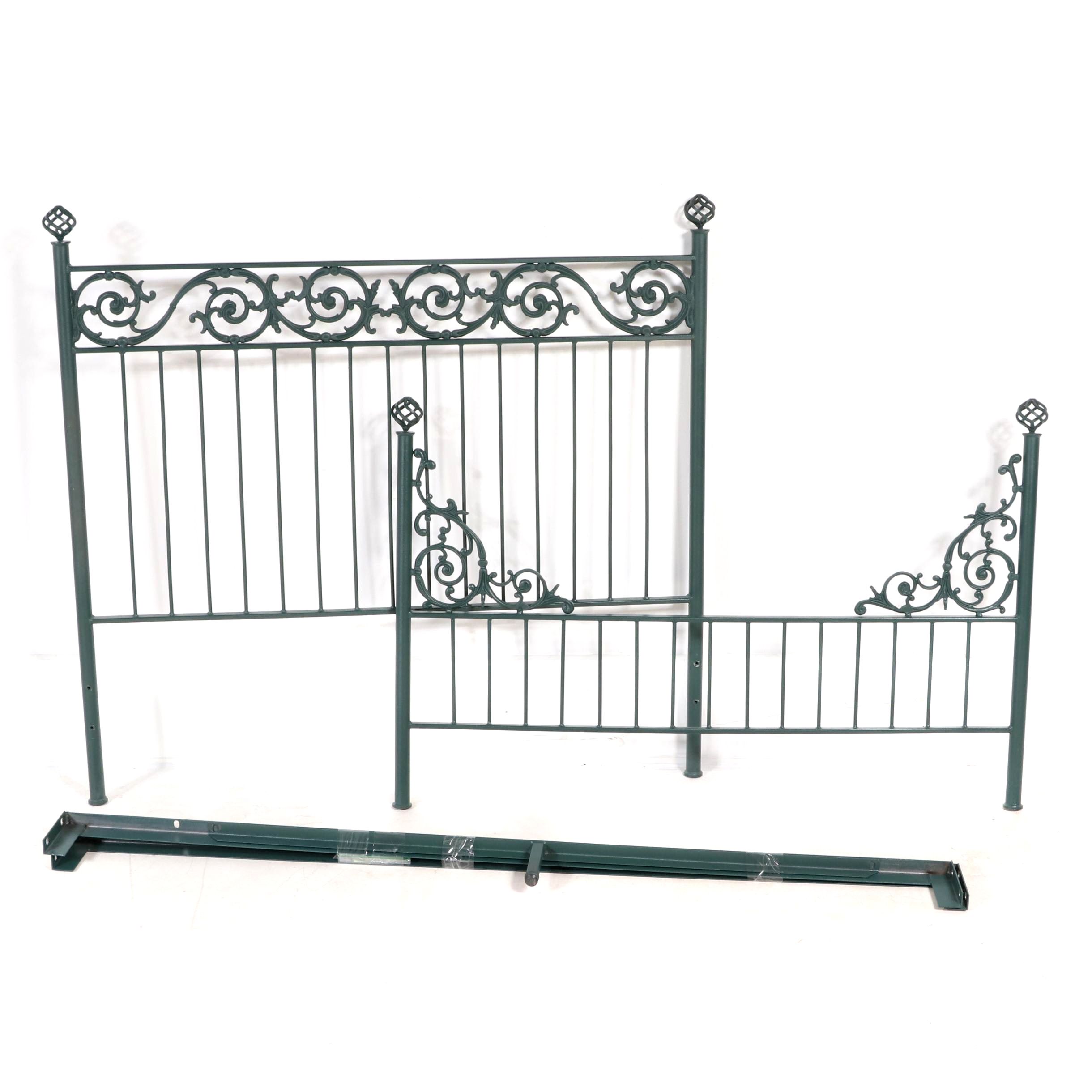 Victorian Style Cast Iron Queen Size Bed EBTH
