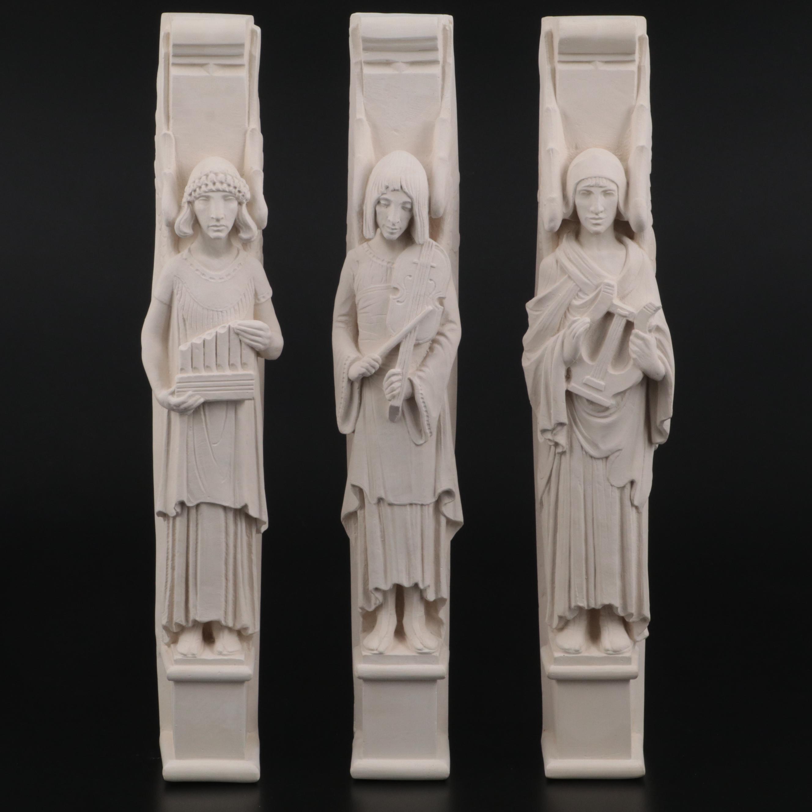 Ceramic Angel Replica Wall Hanging Figurines After Saint John The