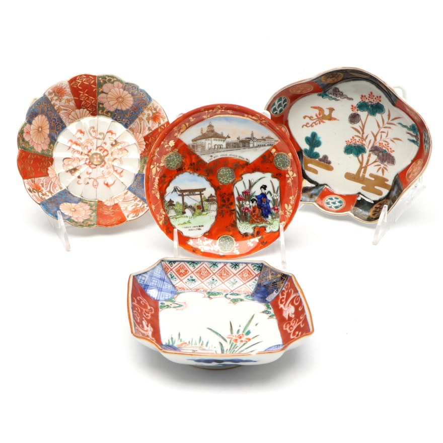 Japanese Imari and Other Porcelain Plates and Bowls