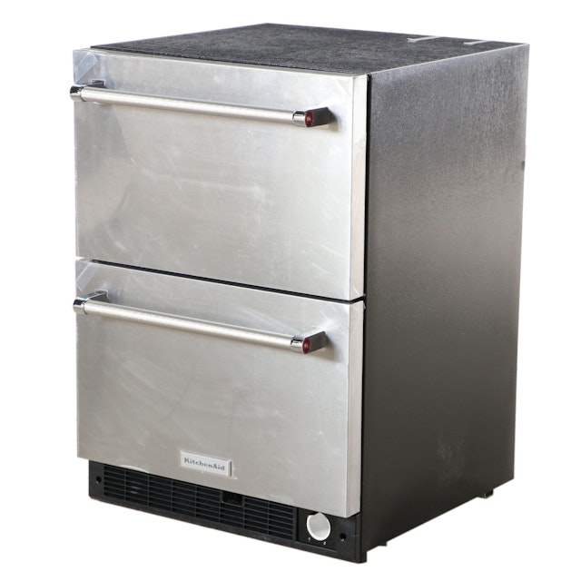 KitchenAid 24" Stainless Steel Undercounter DoubleDrawer Refrigerator