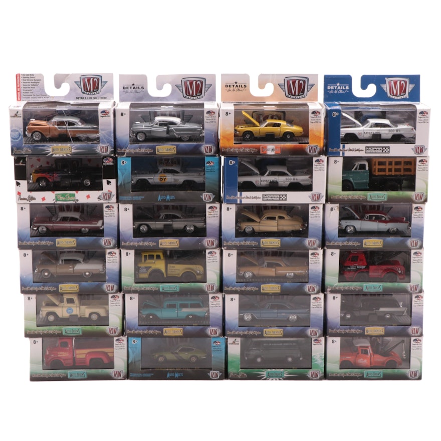 M2 Machines Auto-Meets, Auto-Thentics and Other Series 1:64 Scale Cars