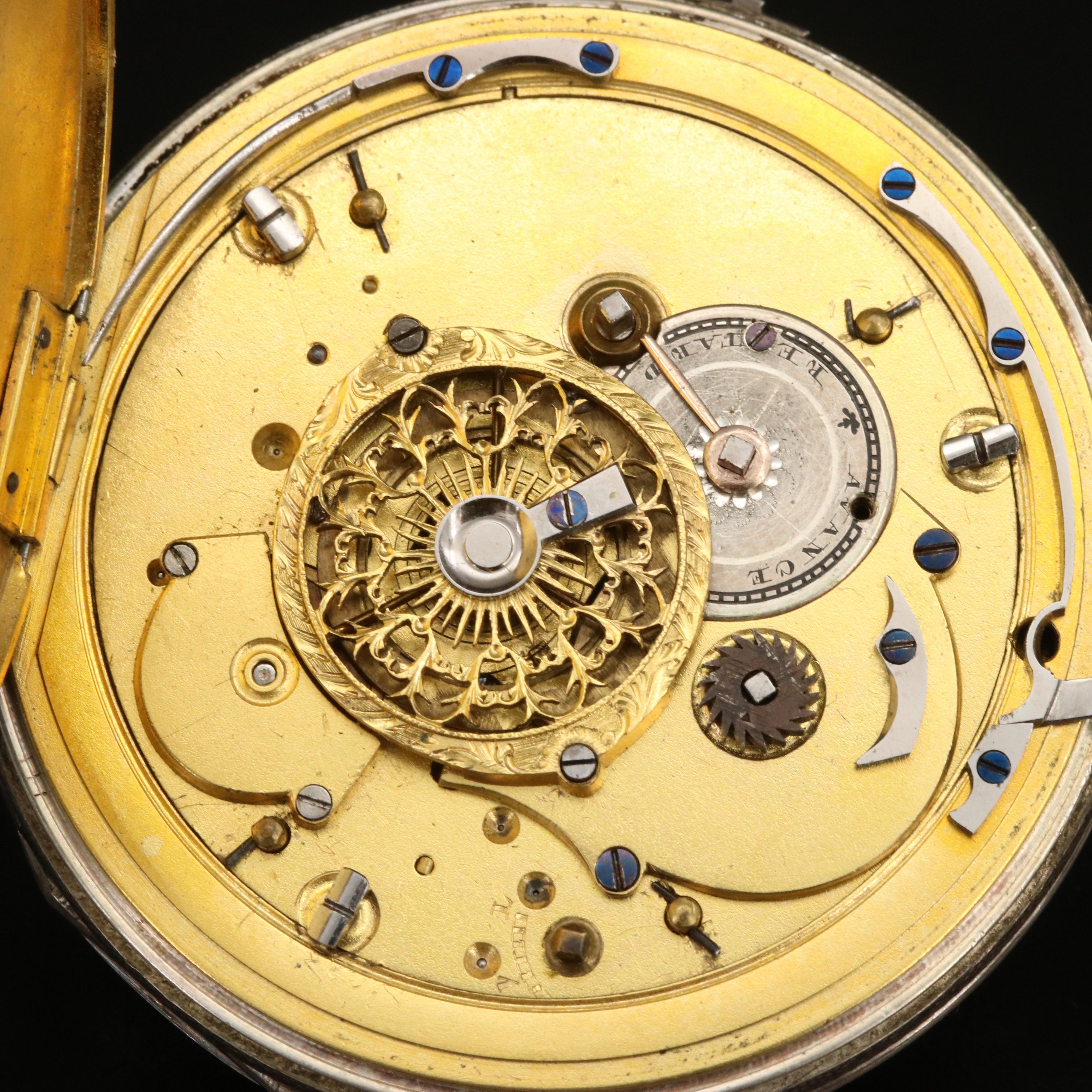 Vintage Unusual Dial French Pocket Watch EBTH