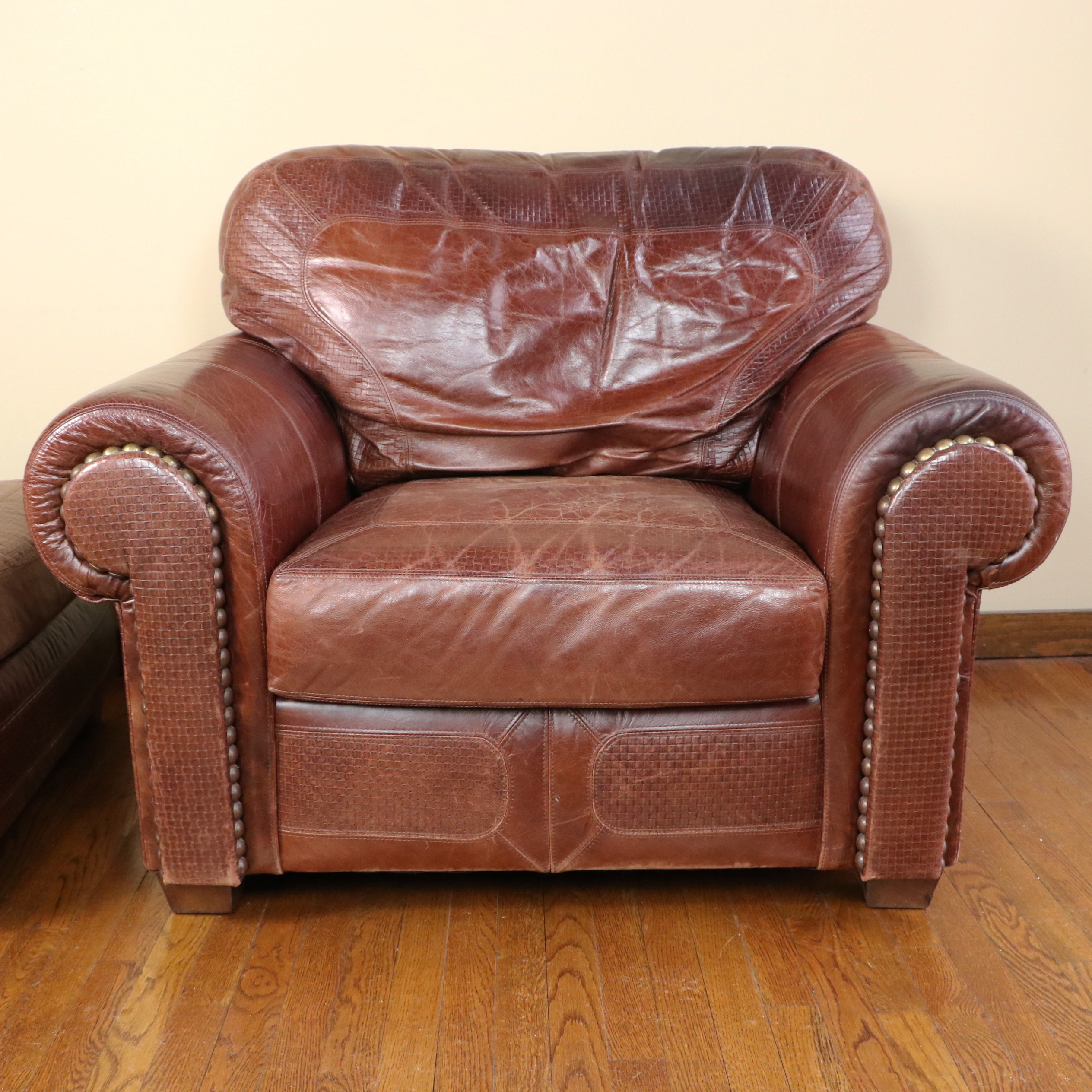 Stickley "Santa Fe" Leather Lounge Chair and Ottoman EBTH