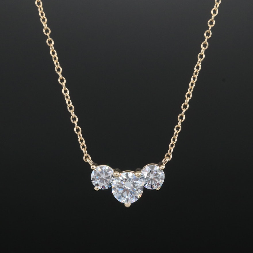 14K 1.00 CTW Lab Grown Diamond Necklace