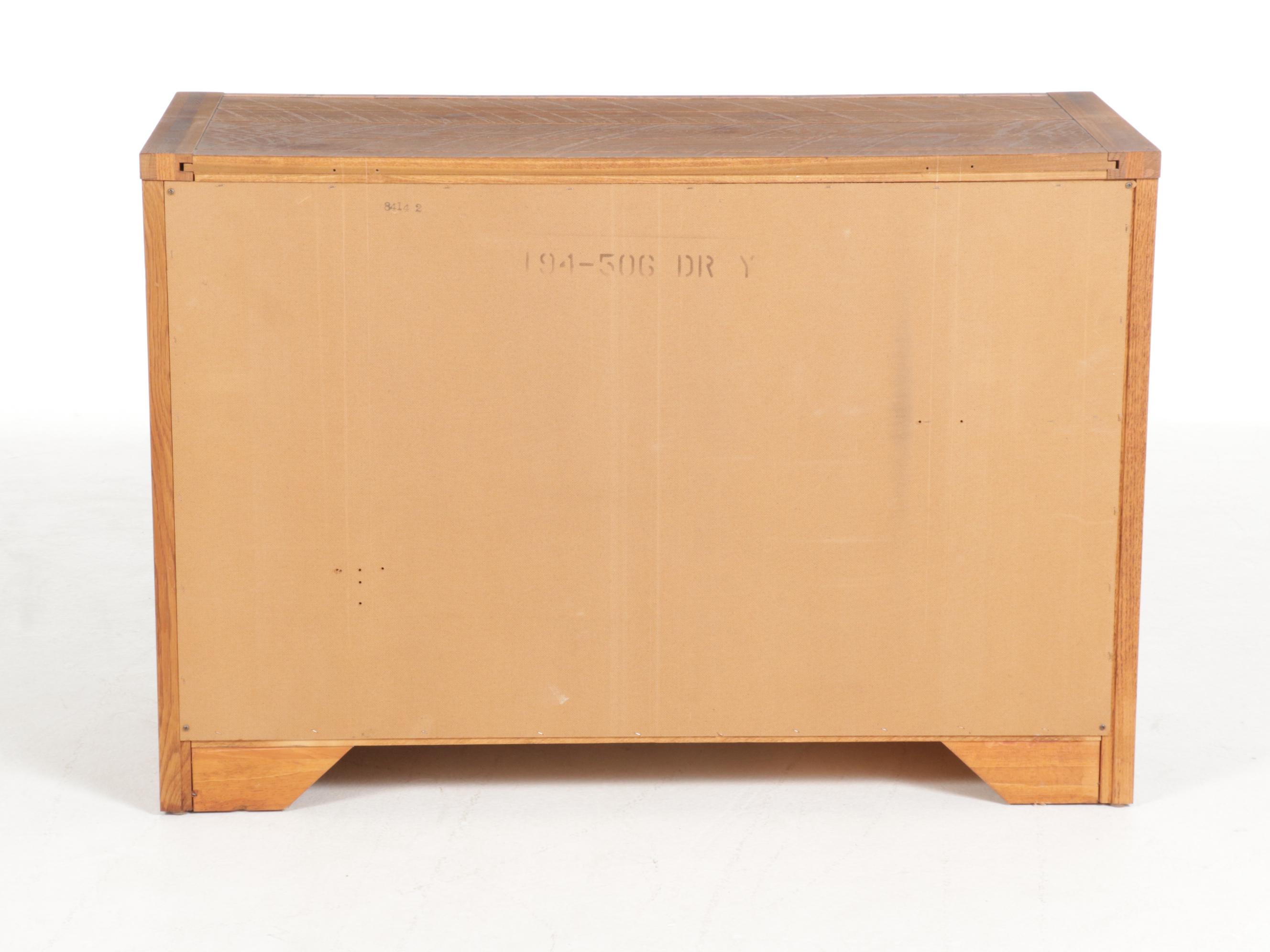 YoungHinkle "Windjammer" Rustic Finished Oak Chest, Hutch and