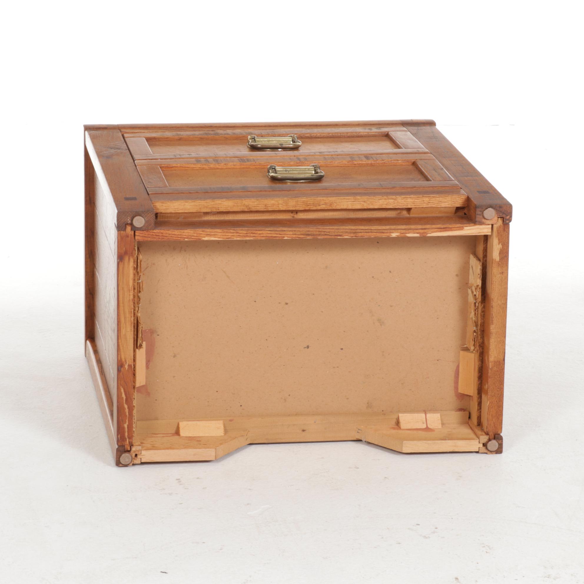 YoungHinkle "Windjammer" Rustic Finished Oak Chest, Hutch and