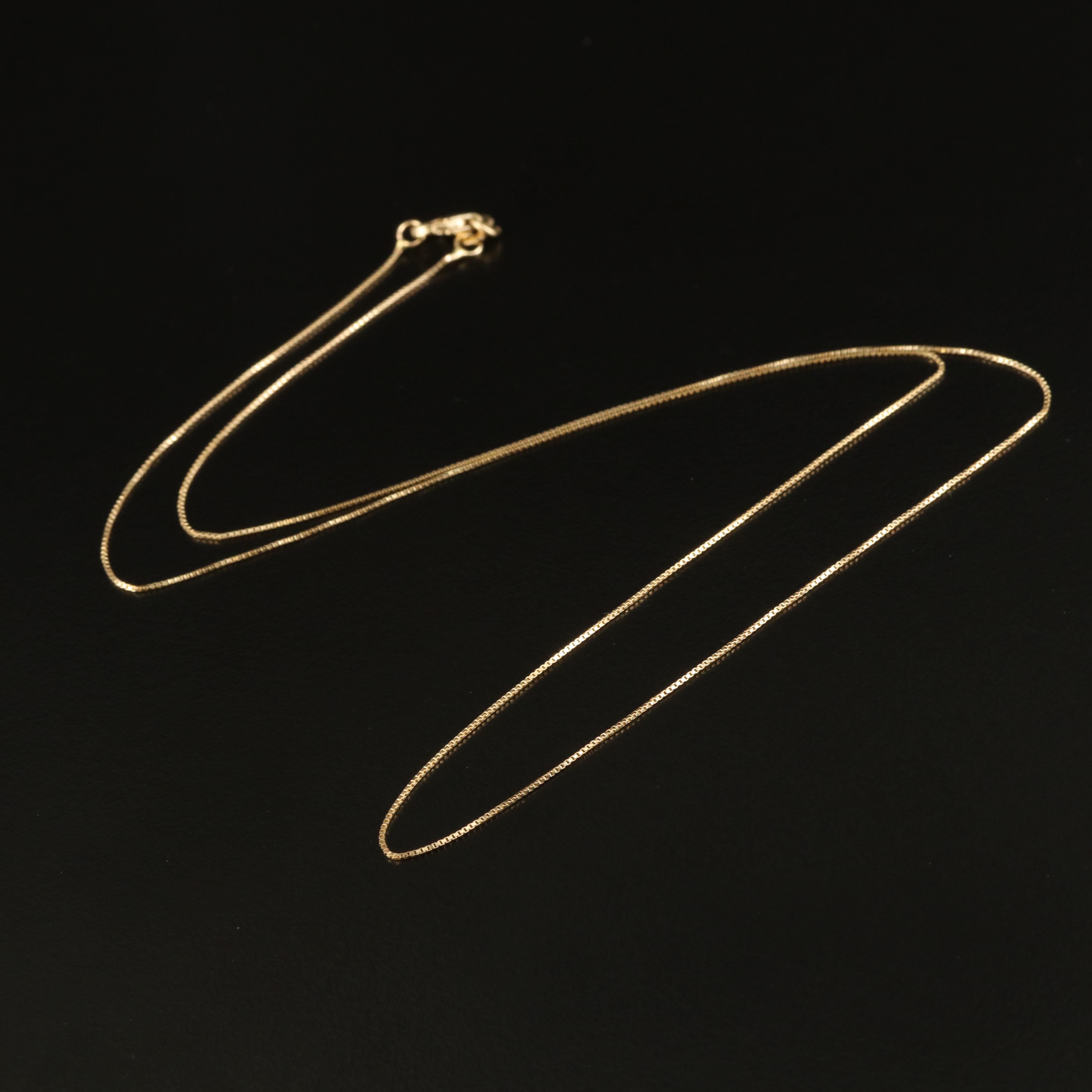 10k-box-chain-necklace-ebth